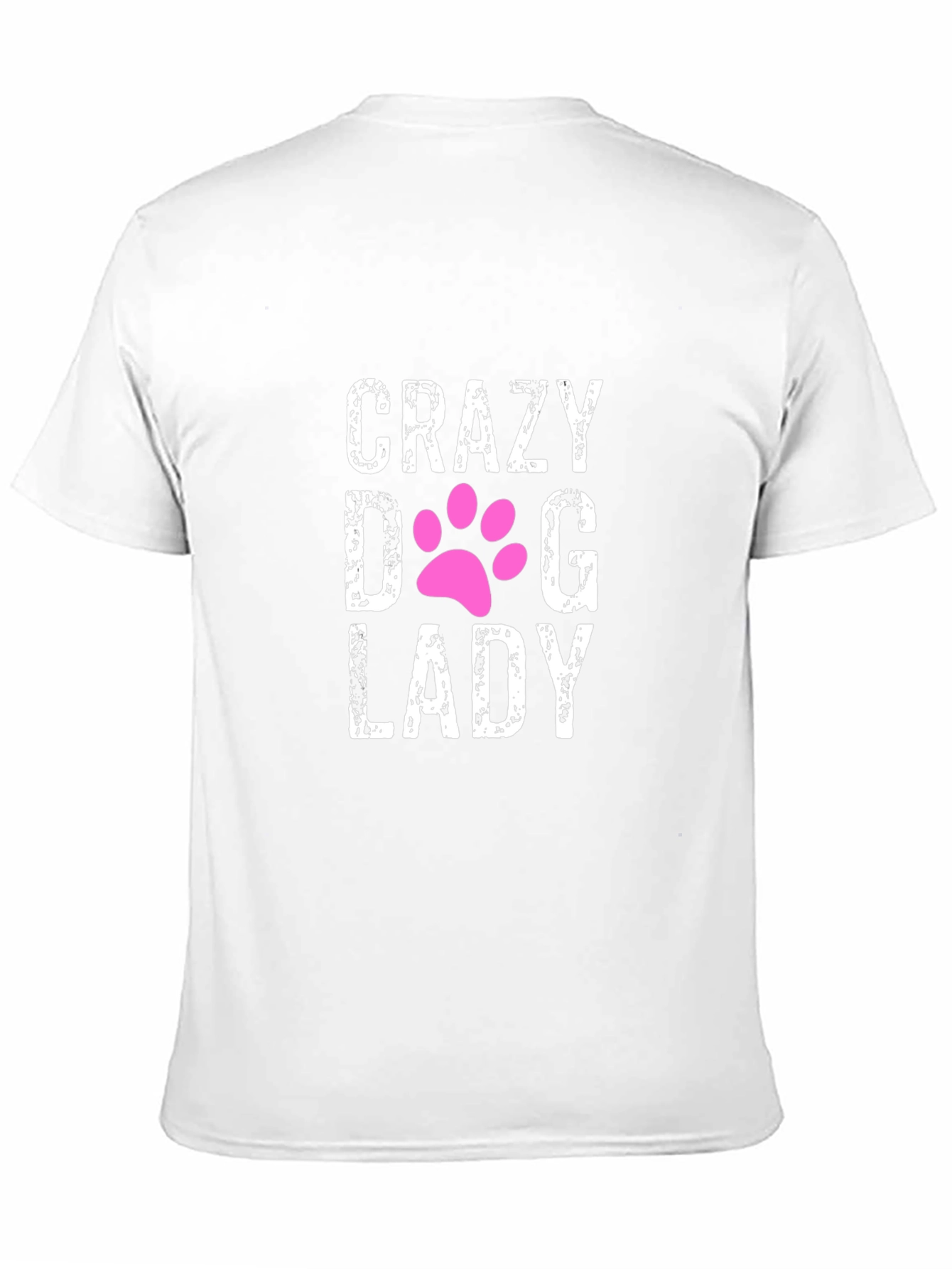 Crazy Dog Lady Black Graphic T-Shirt