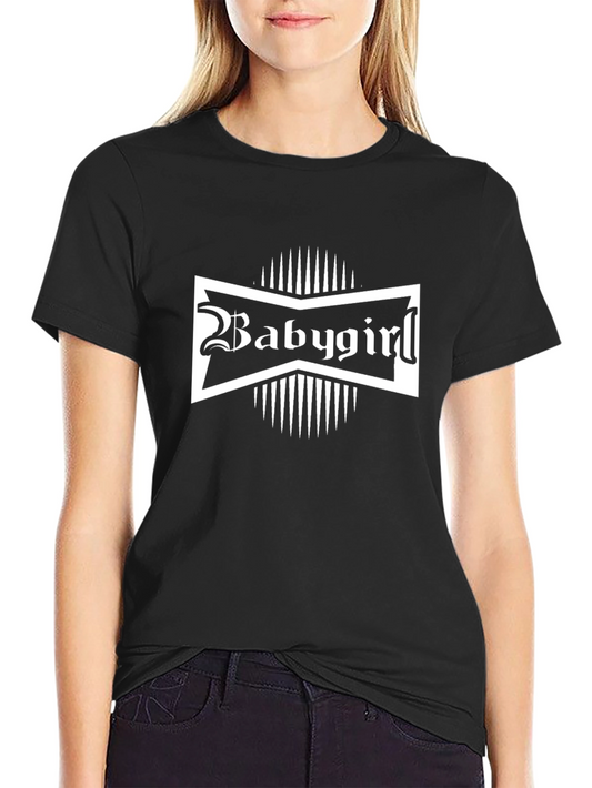 Babygirl Graphic Tee - Black Cotton T-Shirt