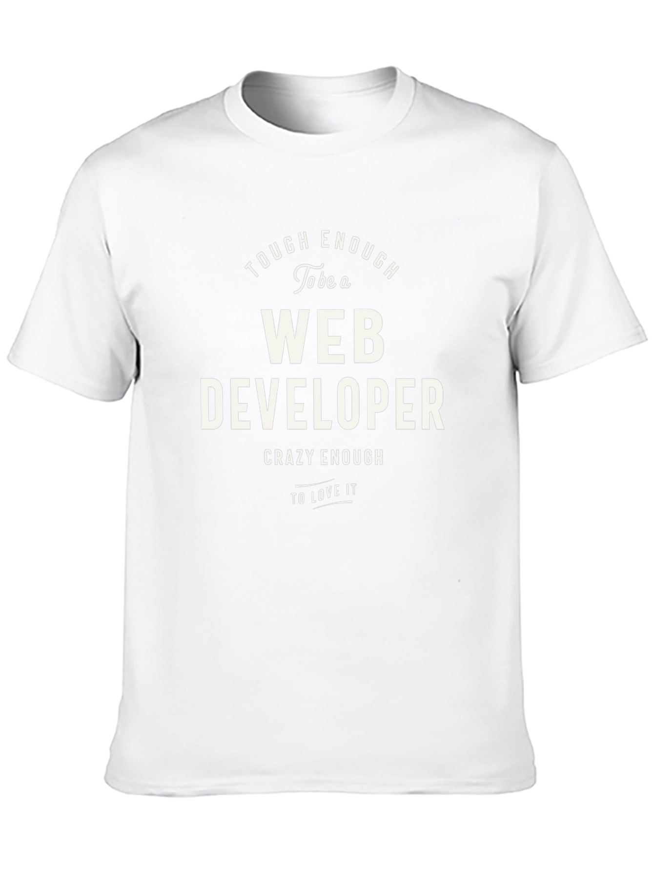 Tough Enough Web Developer Graphic Tee - Black