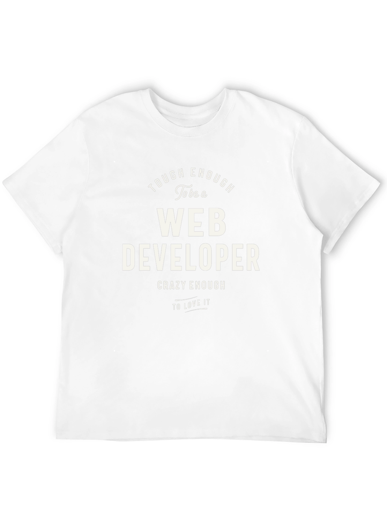 Tough Enough Web Developer Graphic Tee - Black