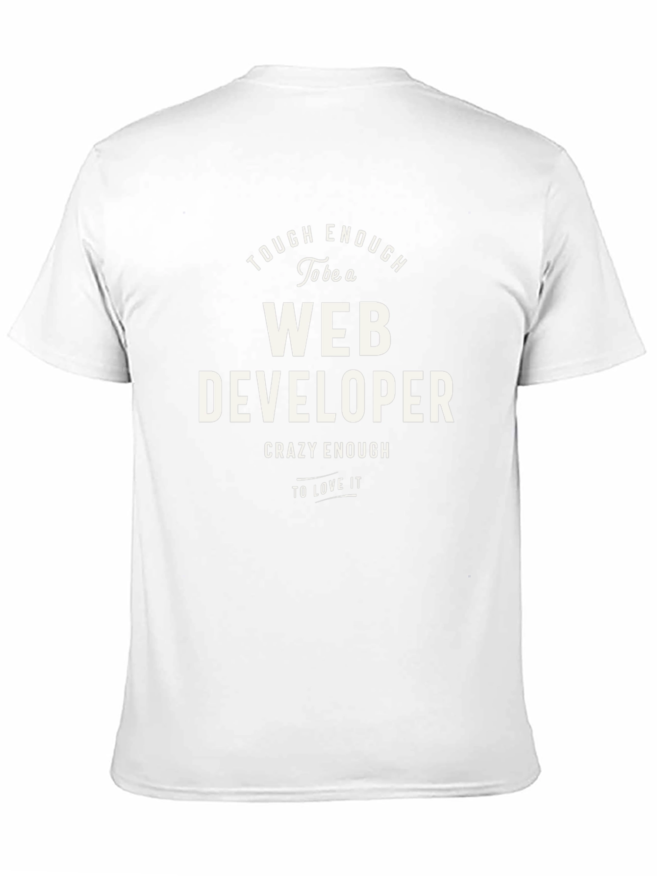 Tough Enough Web Developer Graphic Tee - Black