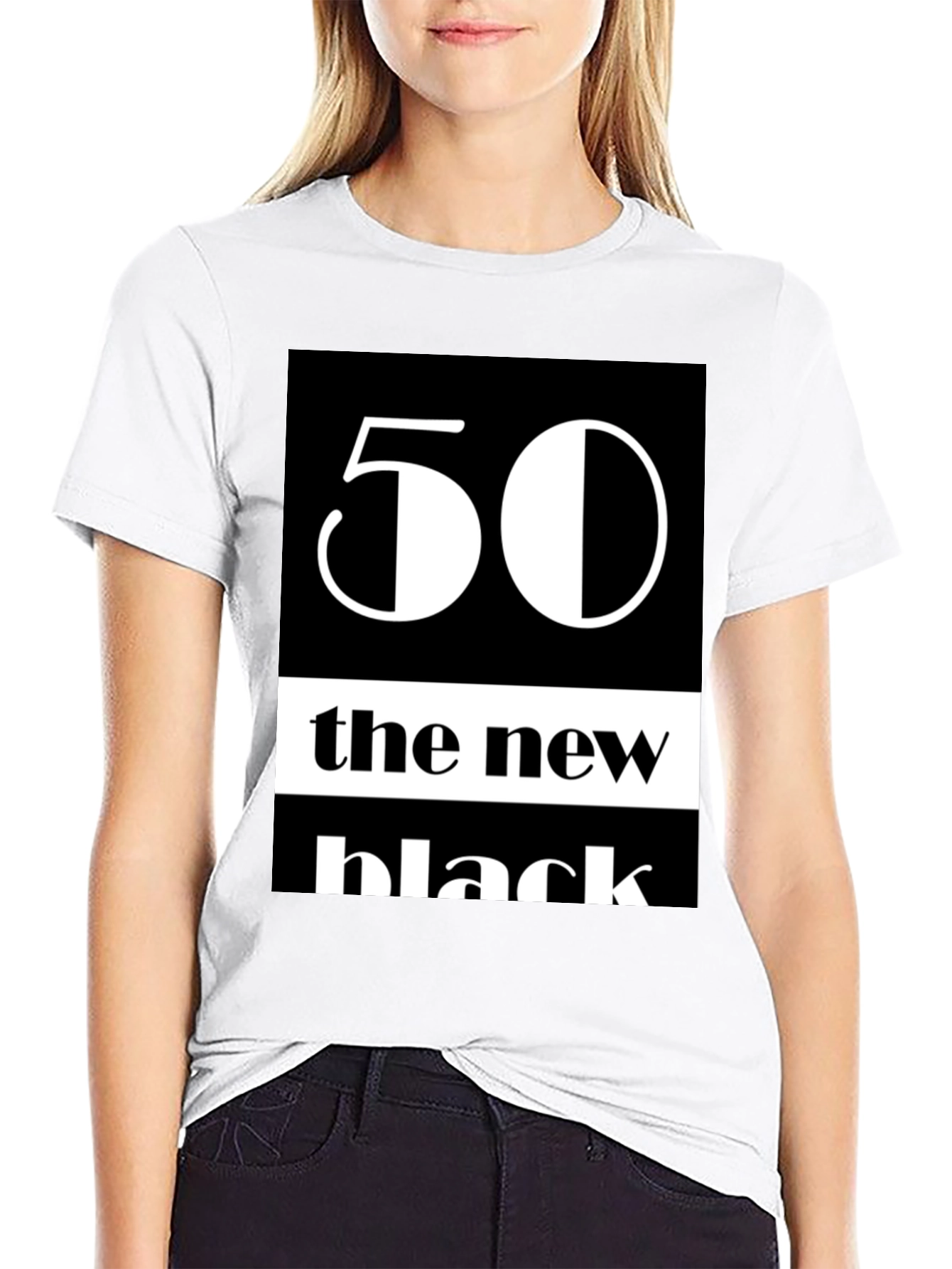 50 The New Black Graphic Tee - Trendy T-Shirt