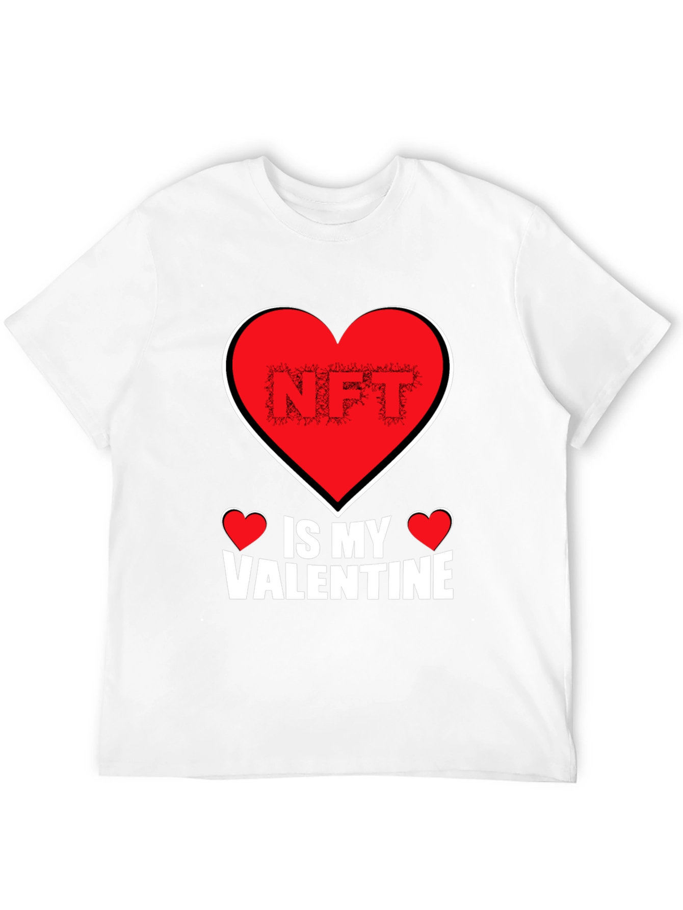 NFT Is My Valentine Black T-Shirt
