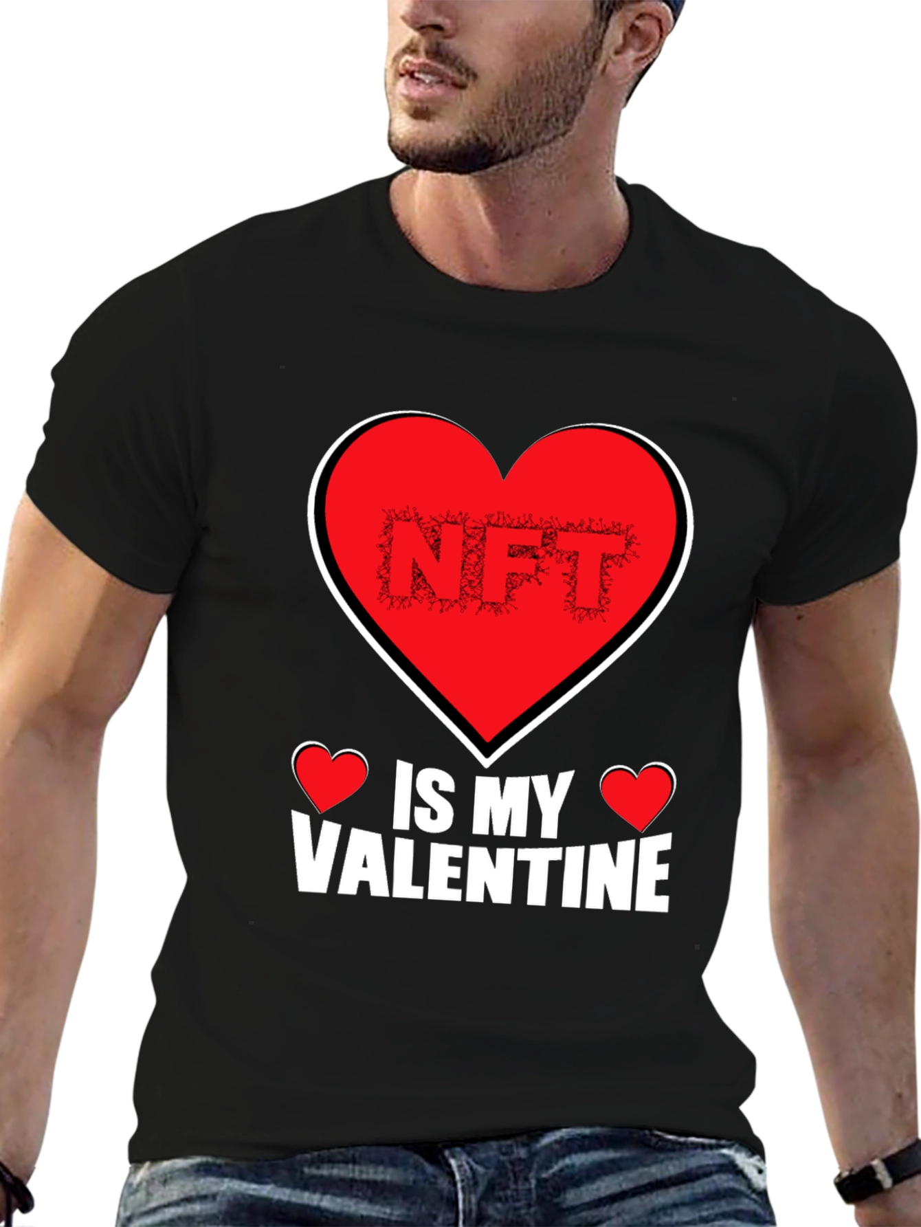 NFT Is My Valentine Black T-Shirt