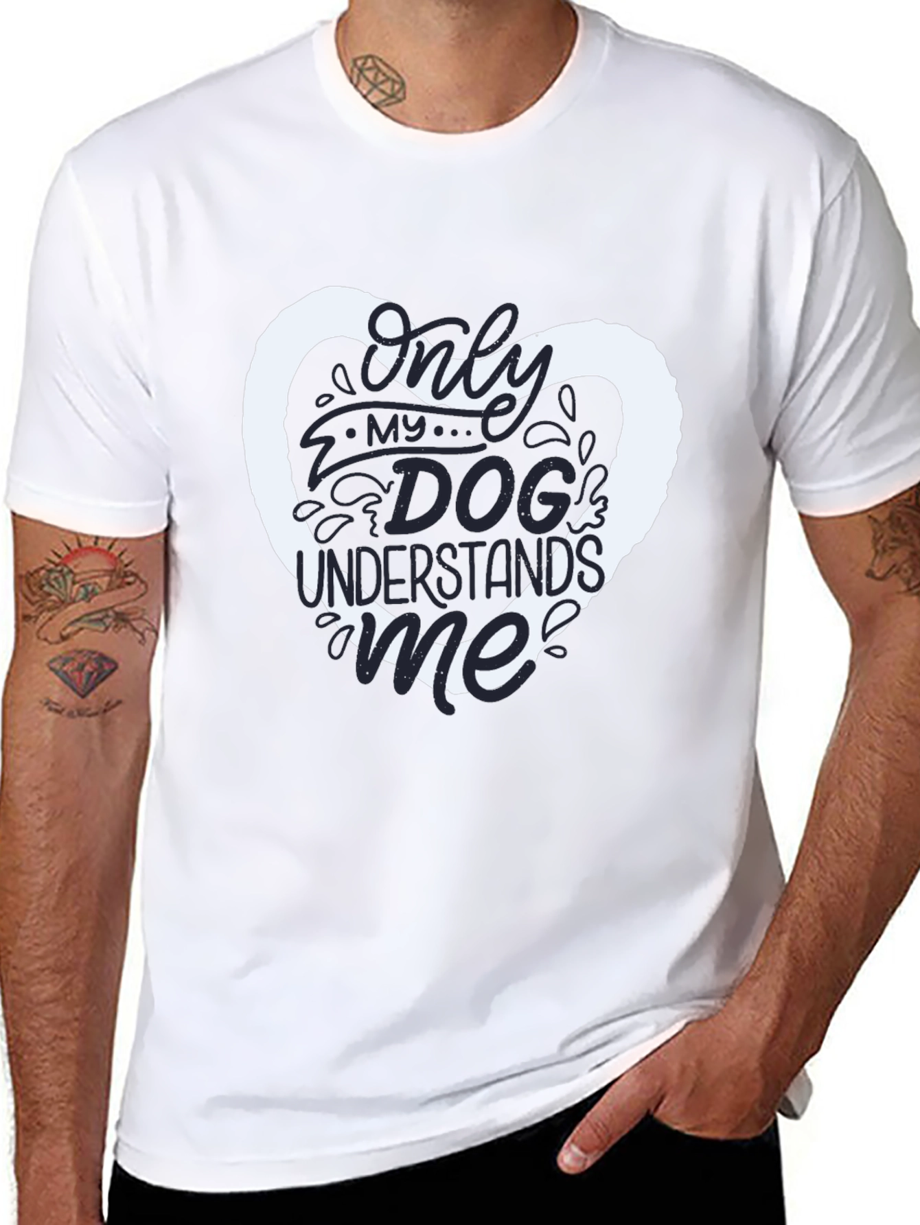 Dog Lover T-Shirt - Only My Dog Understands Me
