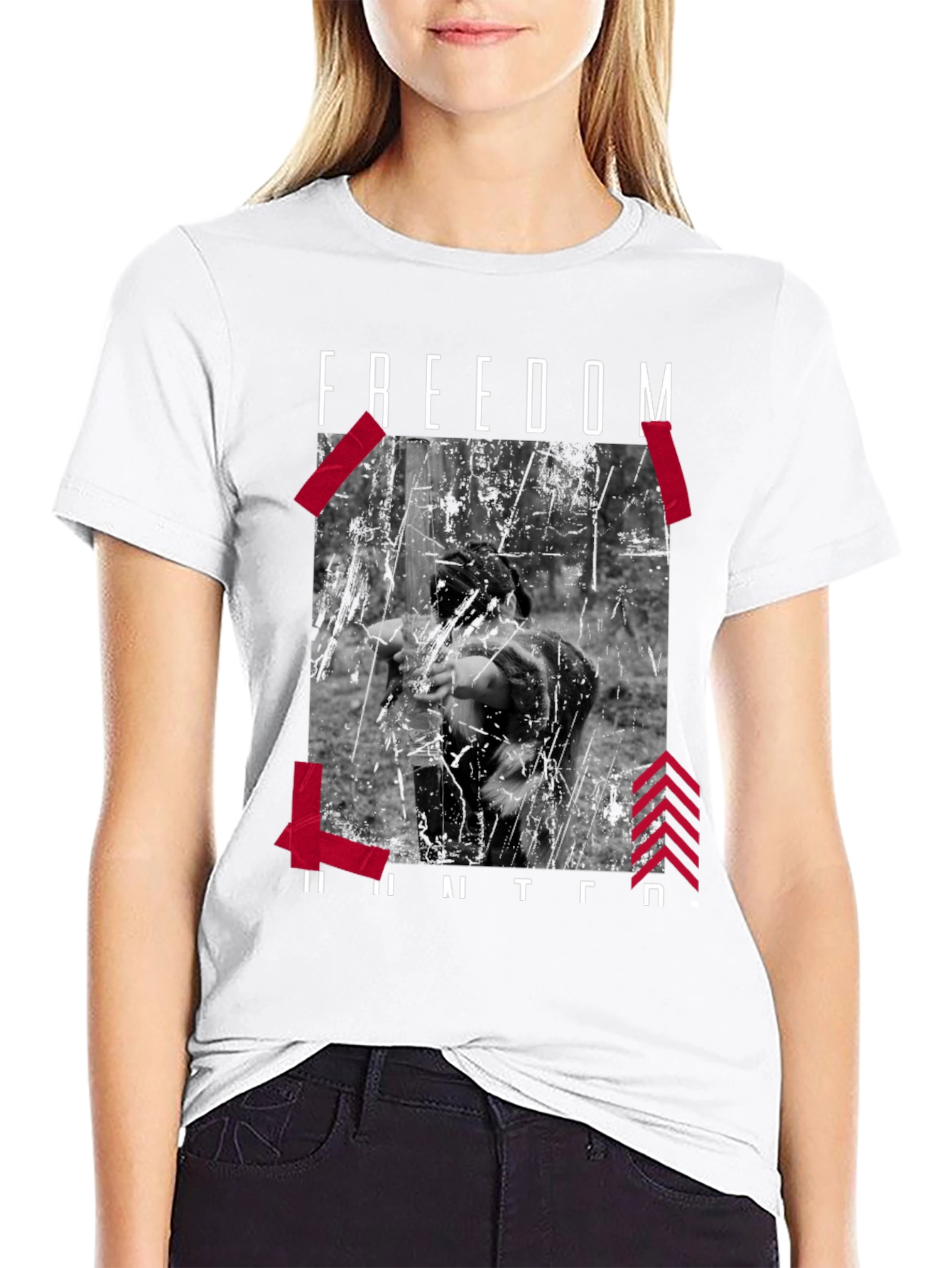 Freedom Hunter Graphic Print Tee