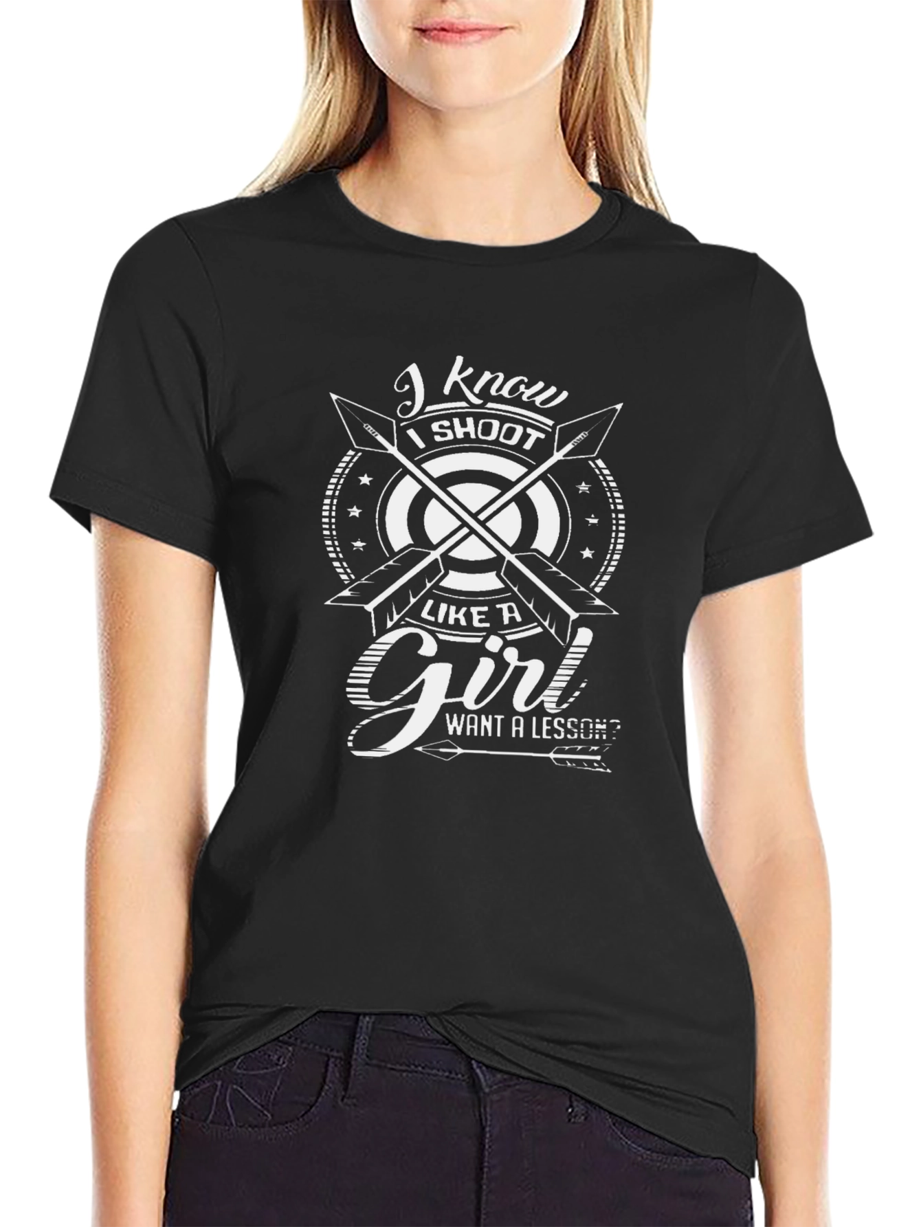 I Shoot Like a Girl T-Shirt - Archery Design