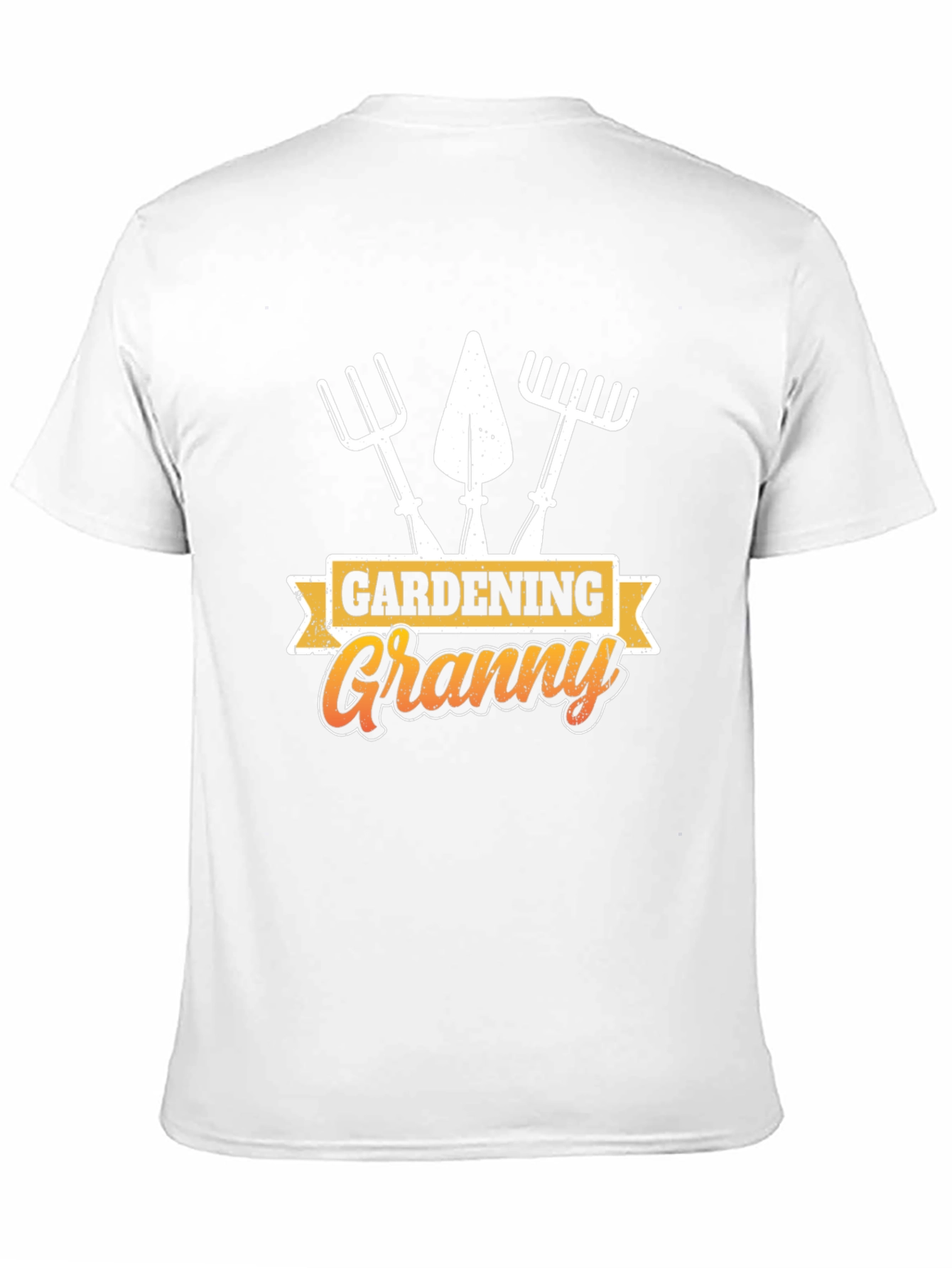 Gardening Granny T-Shirt - Black Cotton Tee