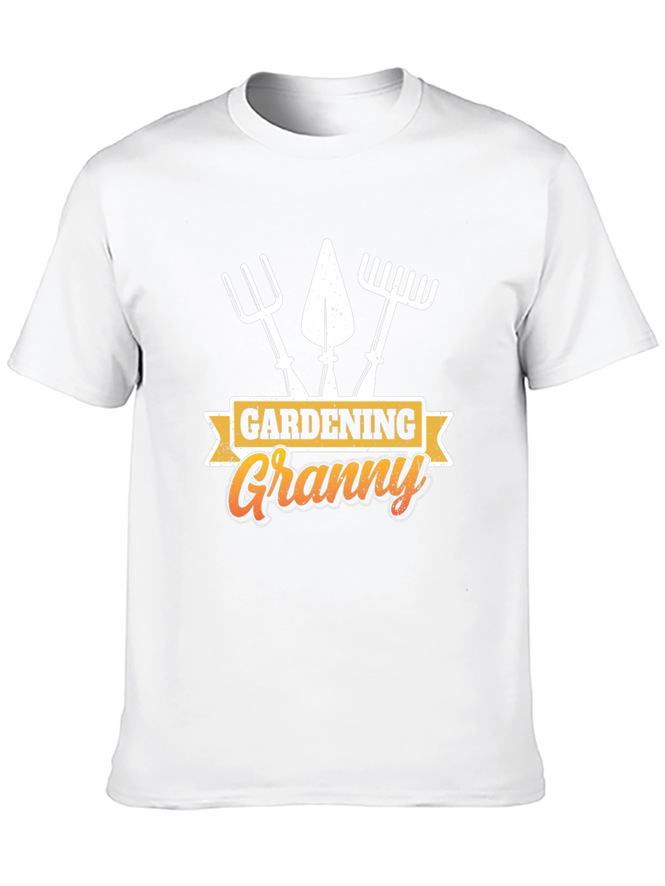 Gardening Granny T-Shirt - Black Cotton Tee