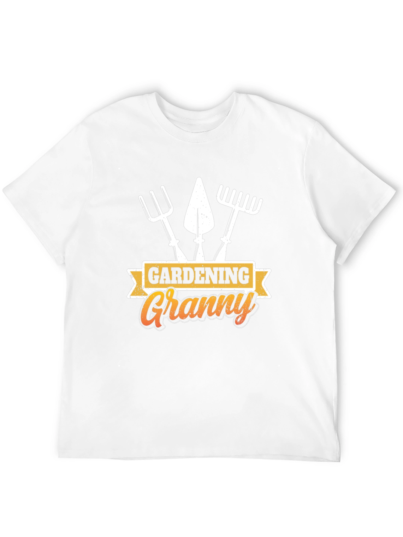 Gardening Granny T-Shirt - Black Cotton Tee