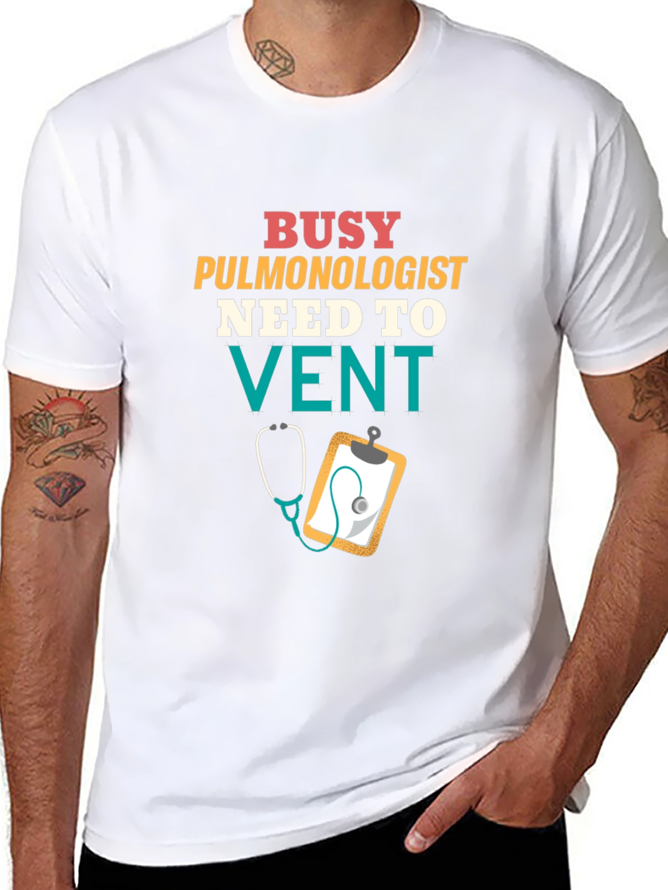 Busy Pulmonologist T-Shirt - Need to Vent Funny Tee
