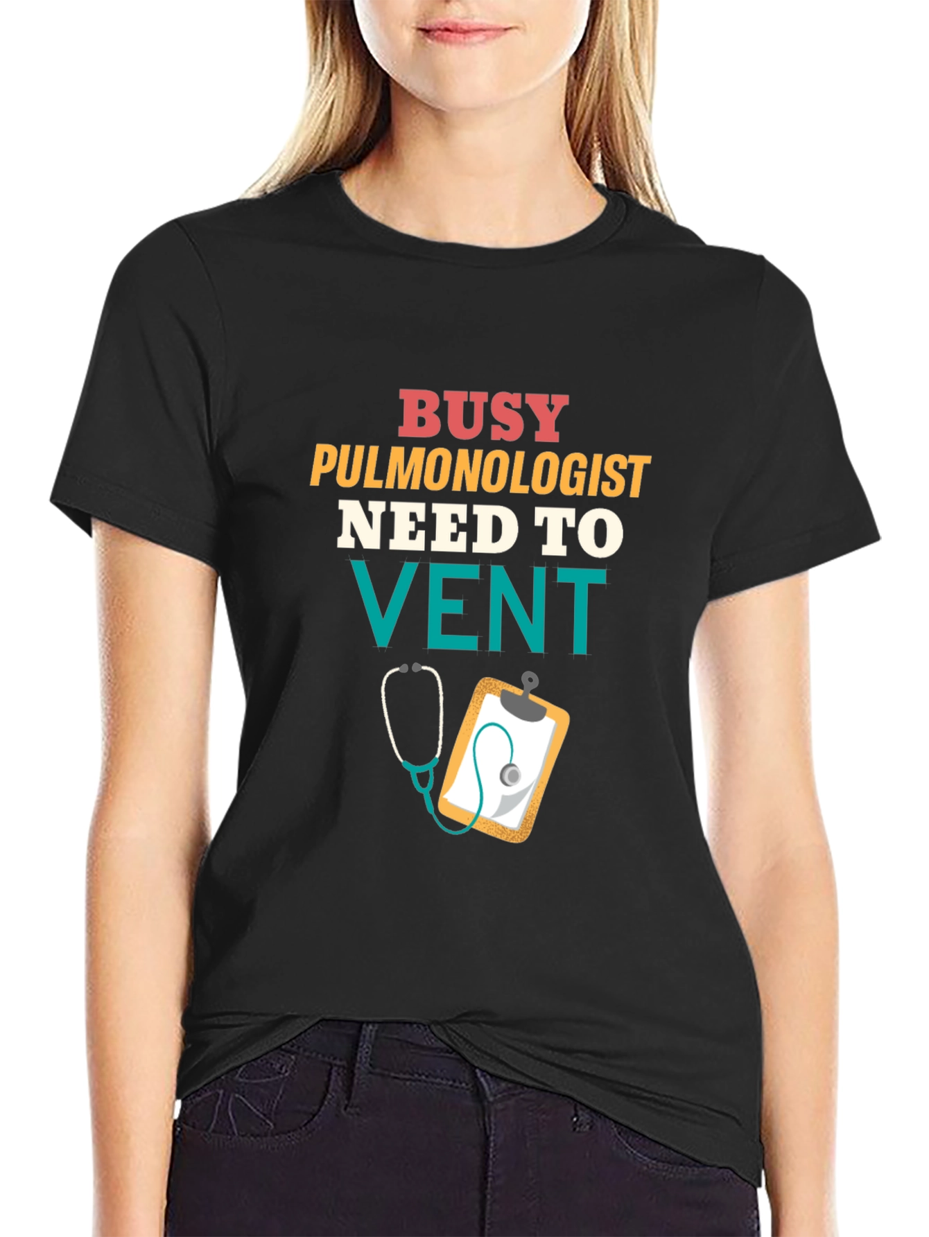 Busy Pulmonologist T-Shirt - Need to Vent Funny Tee