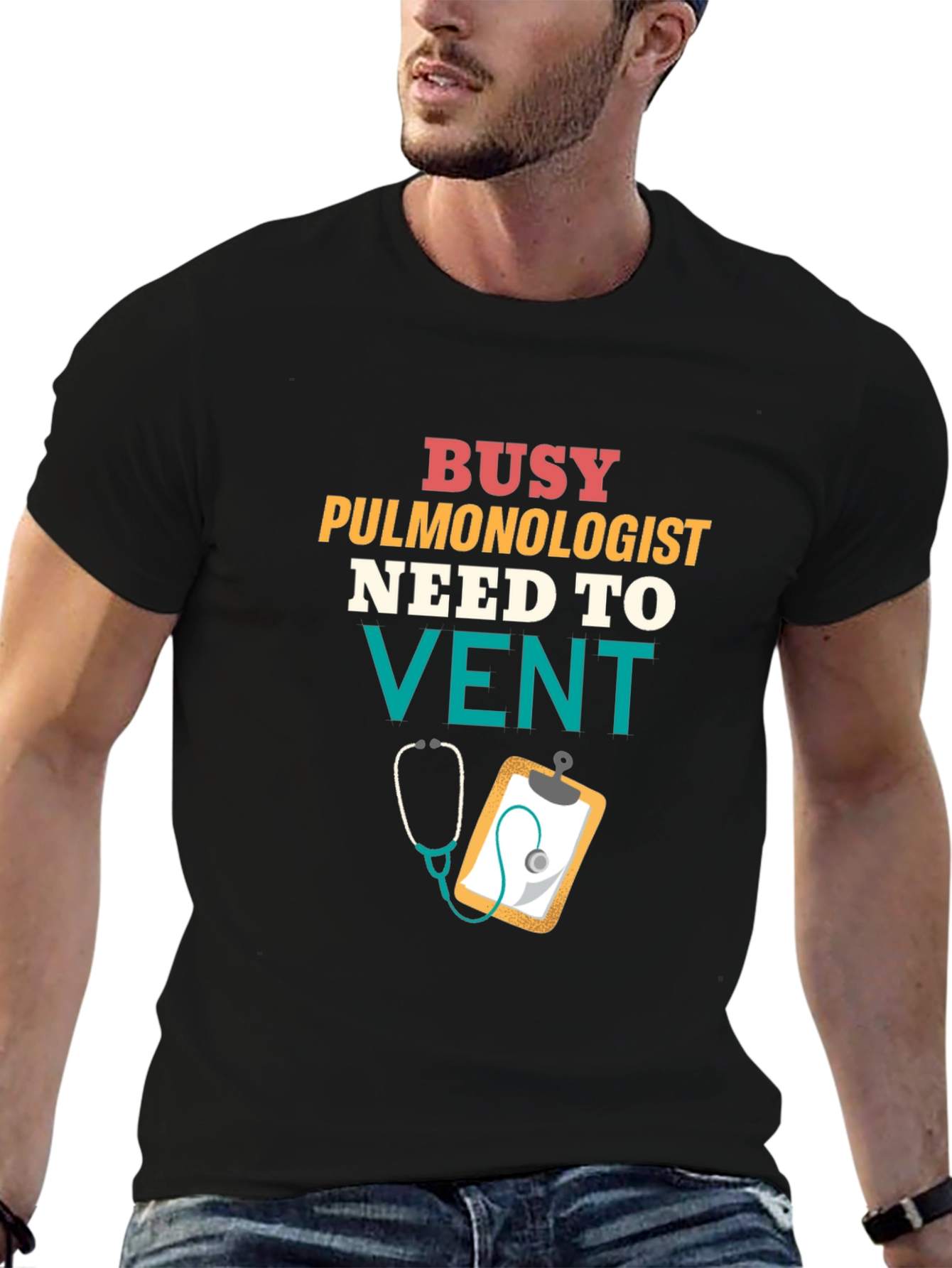 Busy Pulmonologist T-Shirt - Need to Vent Funny Tee
