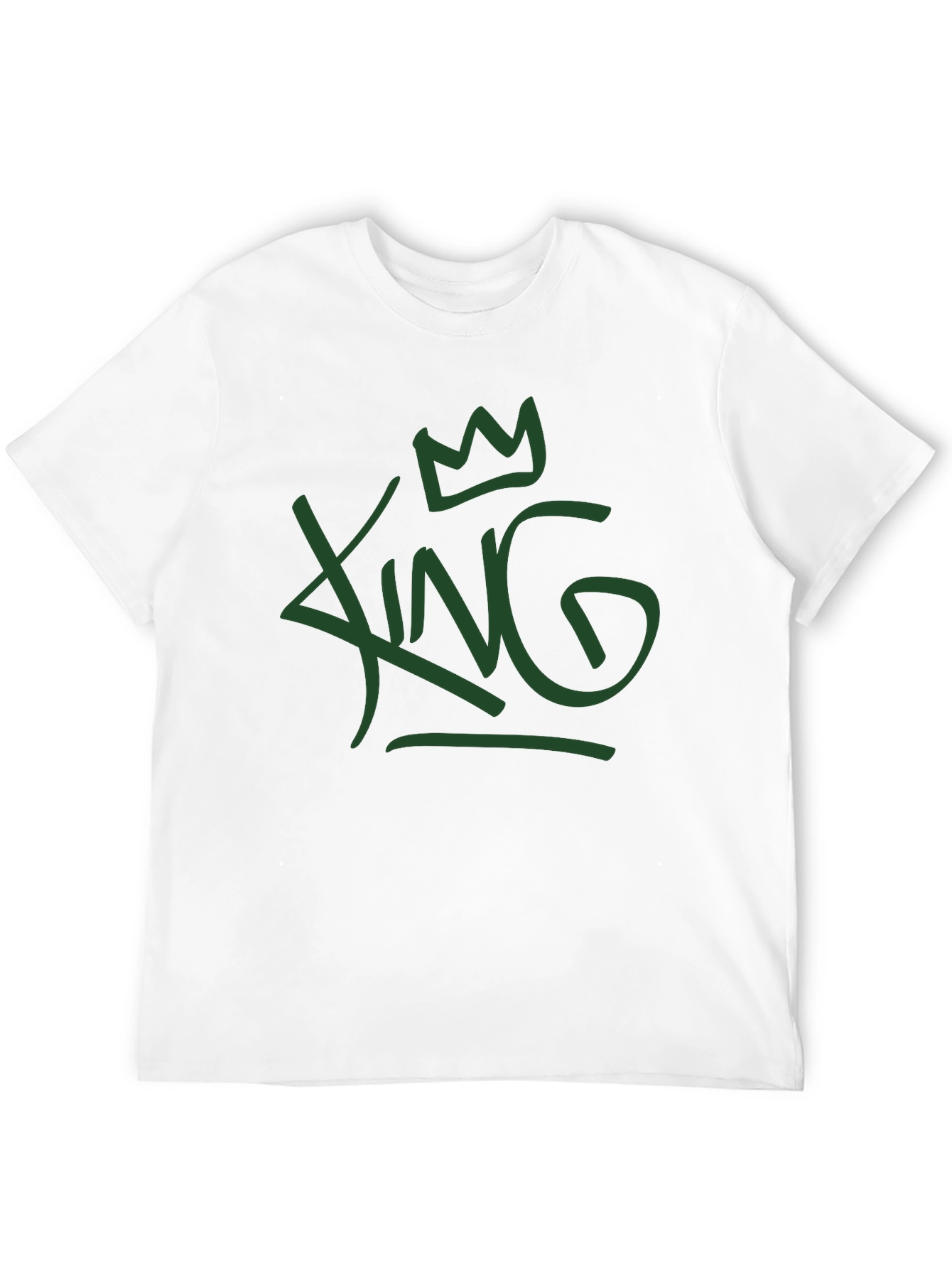 King Graphic Tee - Casual Crew Neck T-Shirt