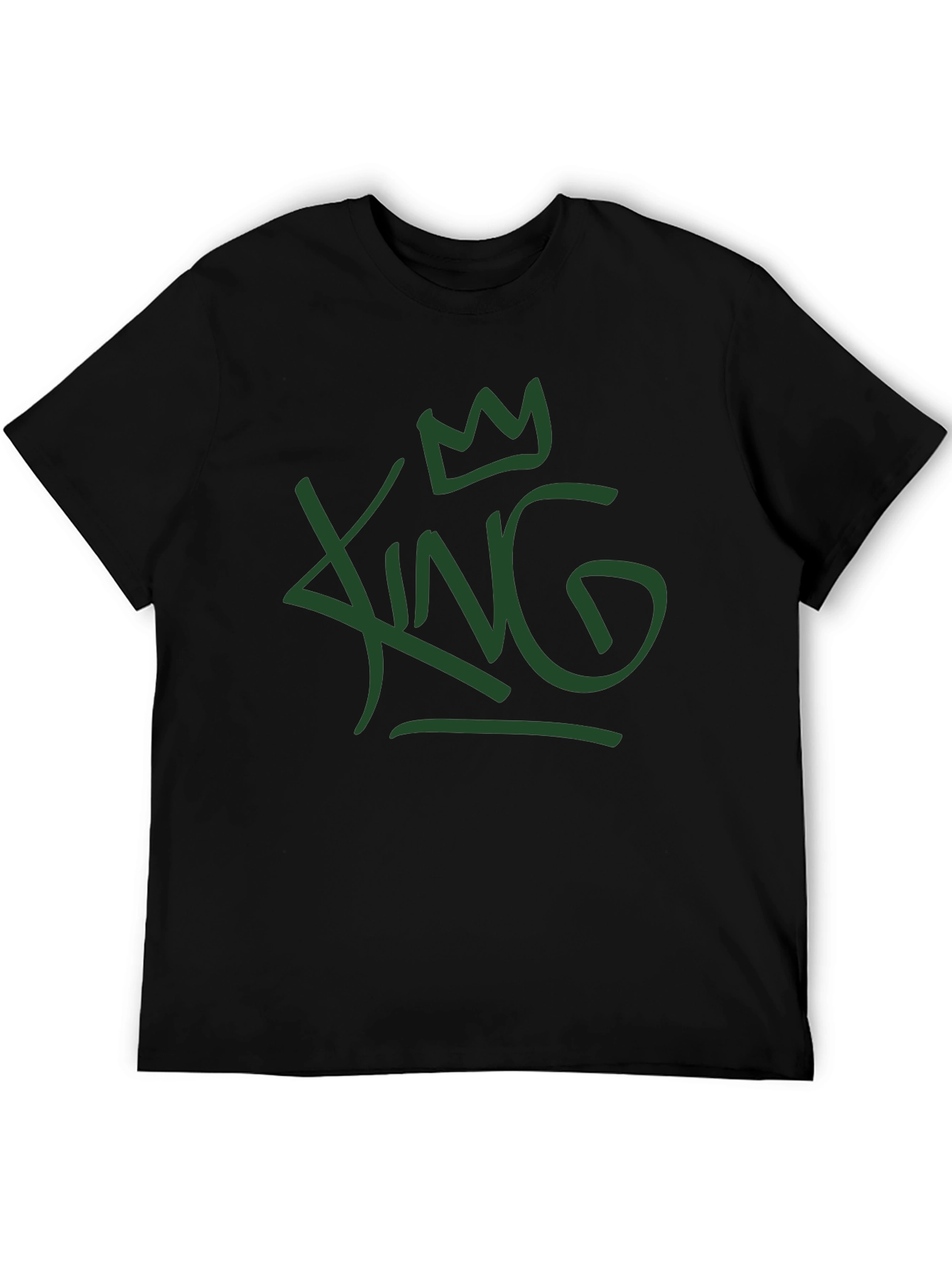 King Graphic Tee - Casual Crew Neck T-Shirt