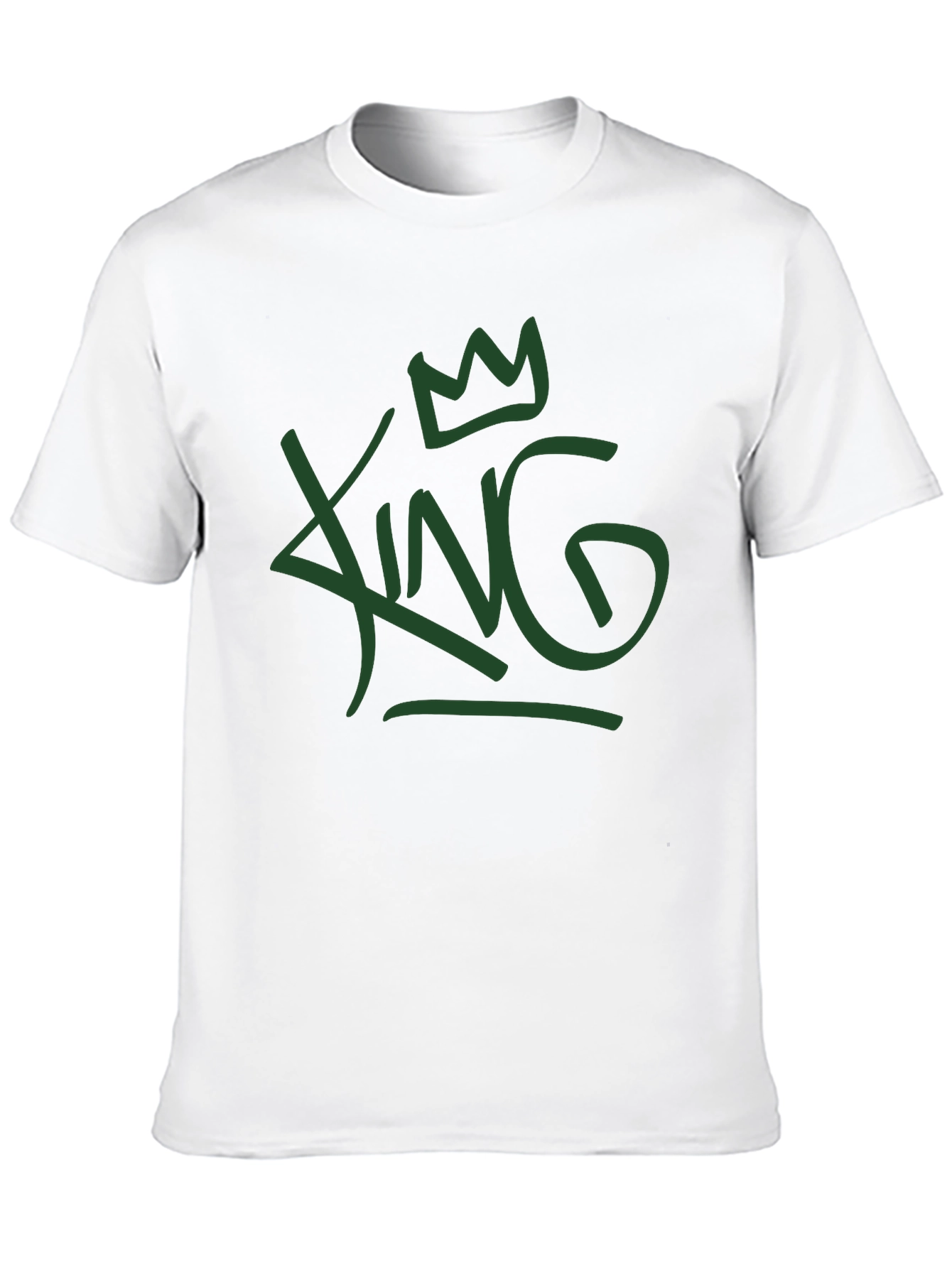 King Graphic Tee - Casual Crew Neck T-Shirt