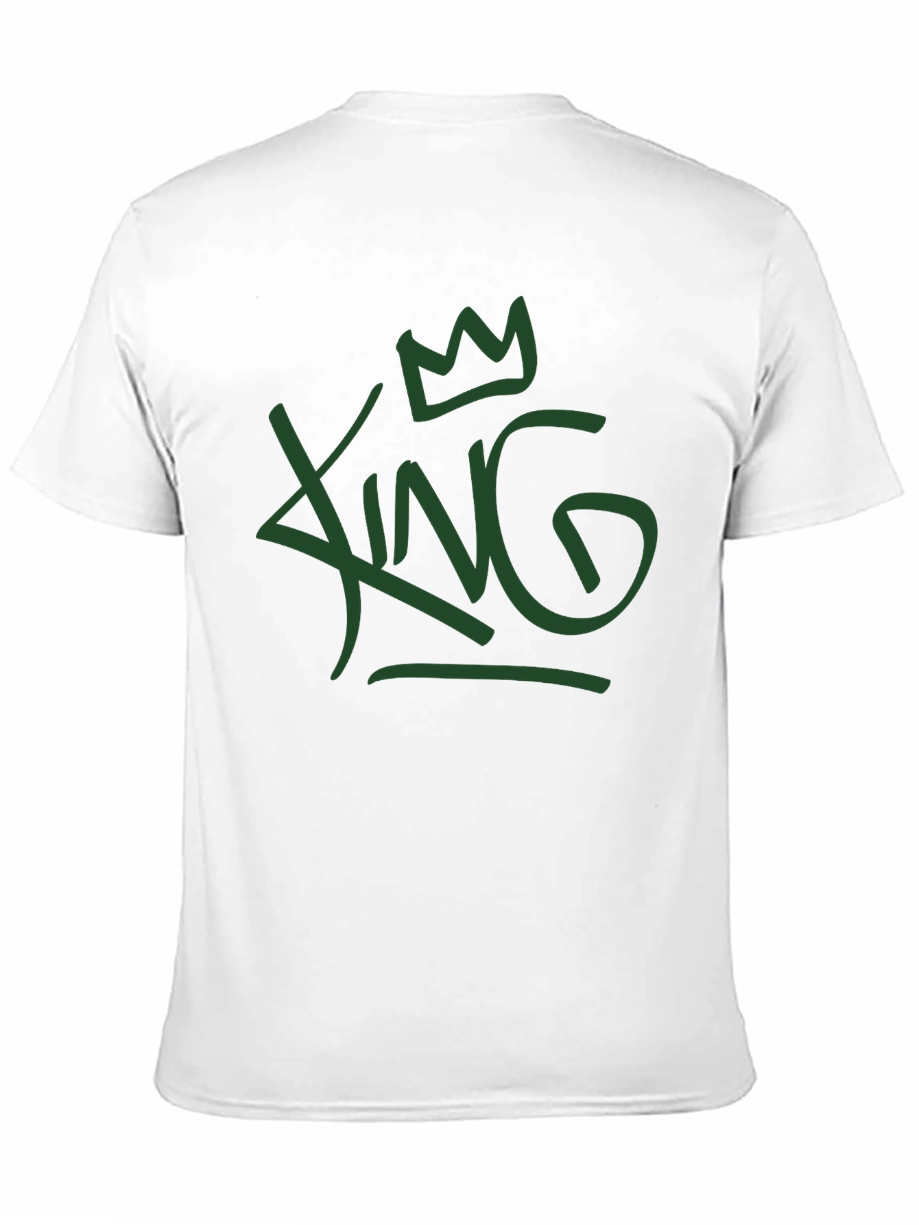 King Graphic Tee - Casual Crew Neck T-Shirt