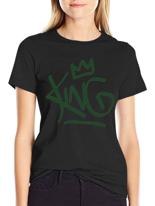 King Graphic Tee - Casual Crew Neck T-Shirt
