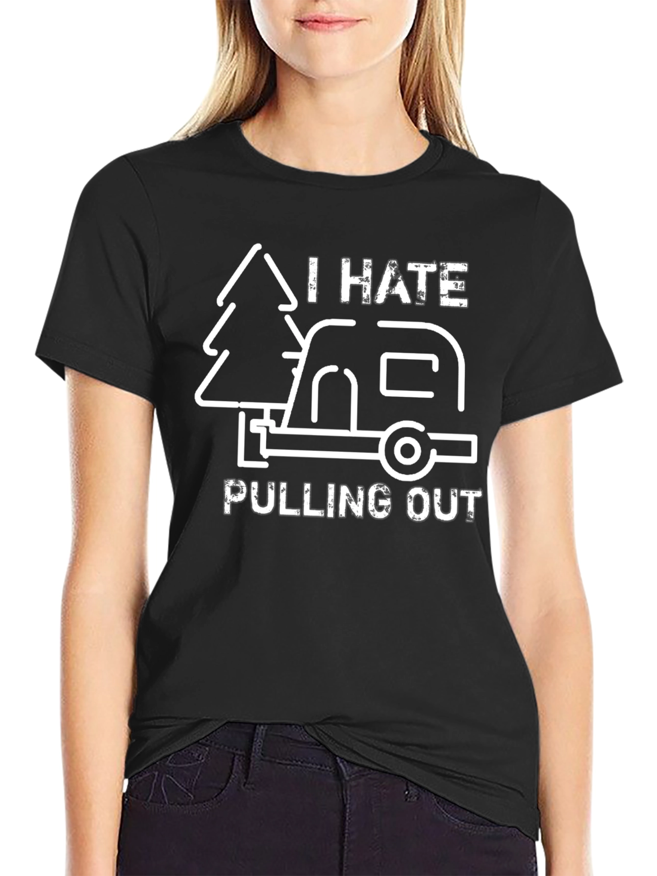 Funny Camping T-Shirt - I Hate Pulling Out