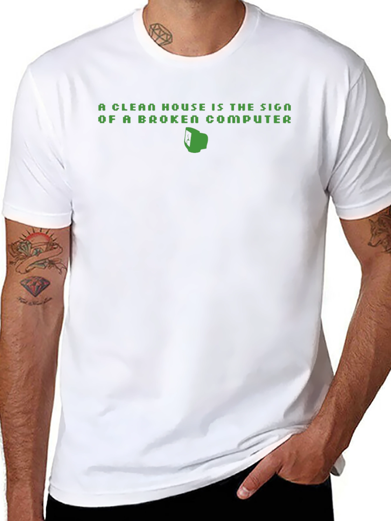 Broken Computer Humor Graphic Tee
