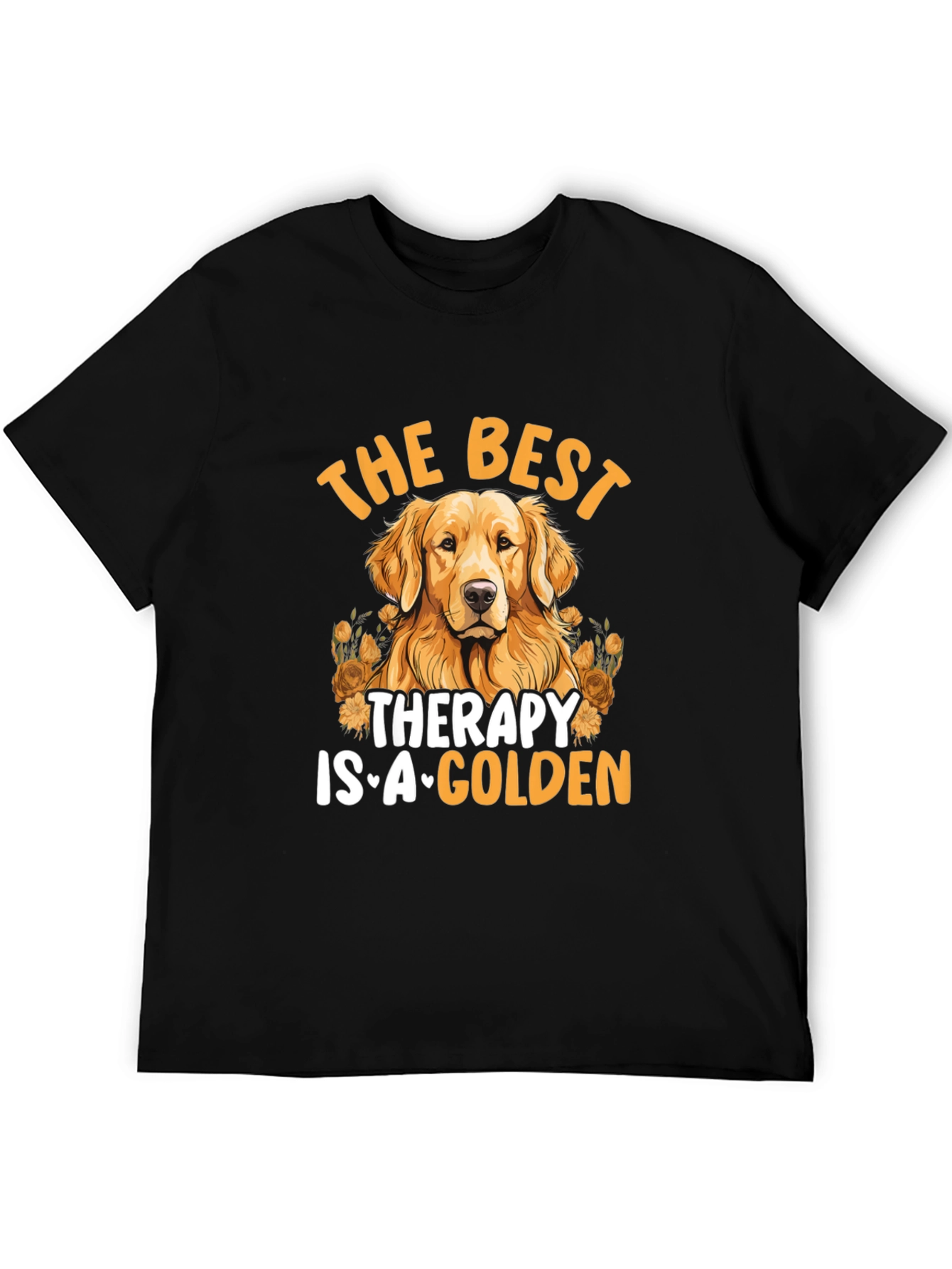 Best Therapy Golden Dog Graphic Tee