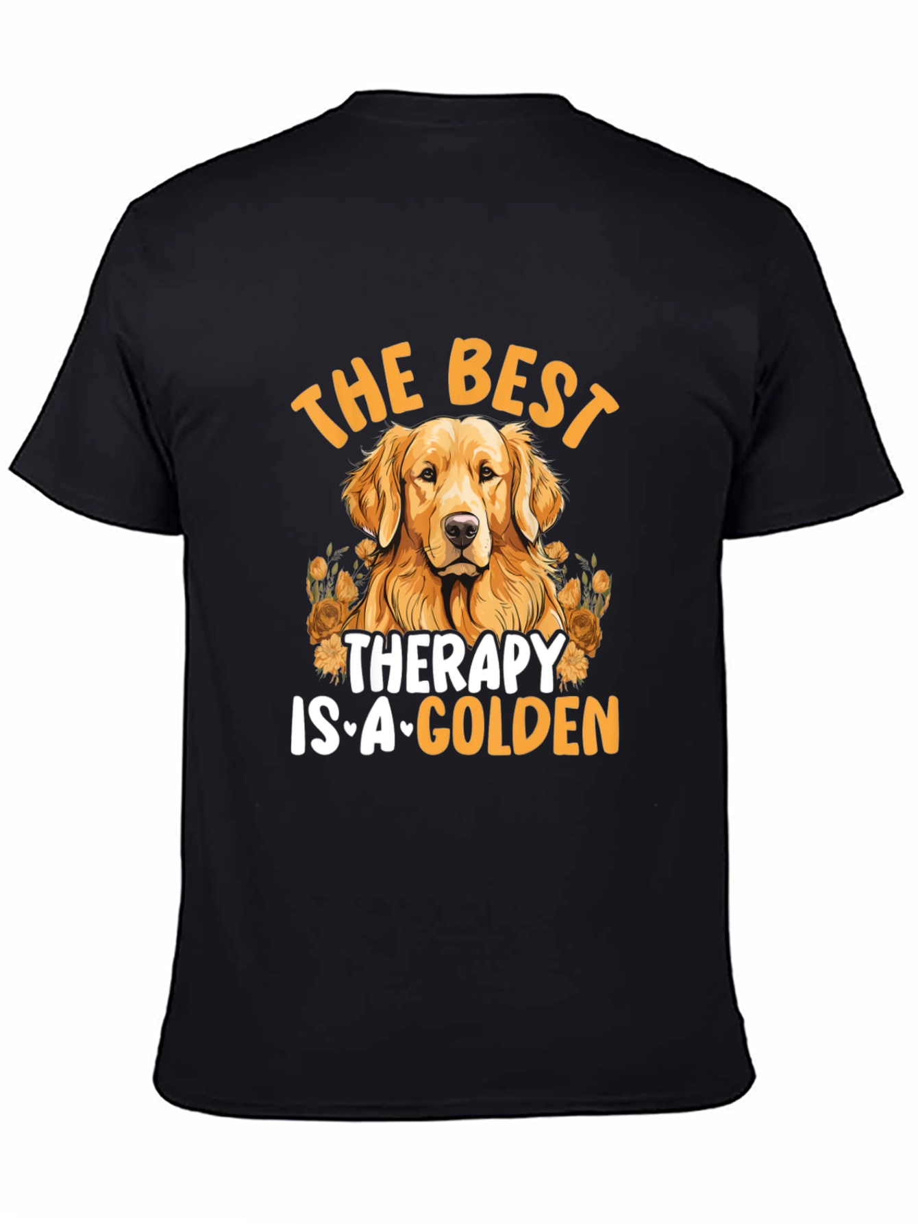 Best Therapy Golden Dog Graphic Tee