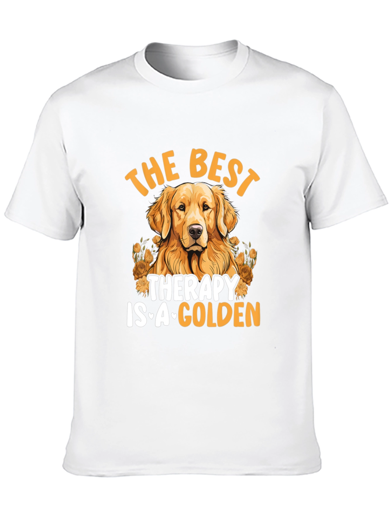Best Therapy Golden Dog Graphic Tee