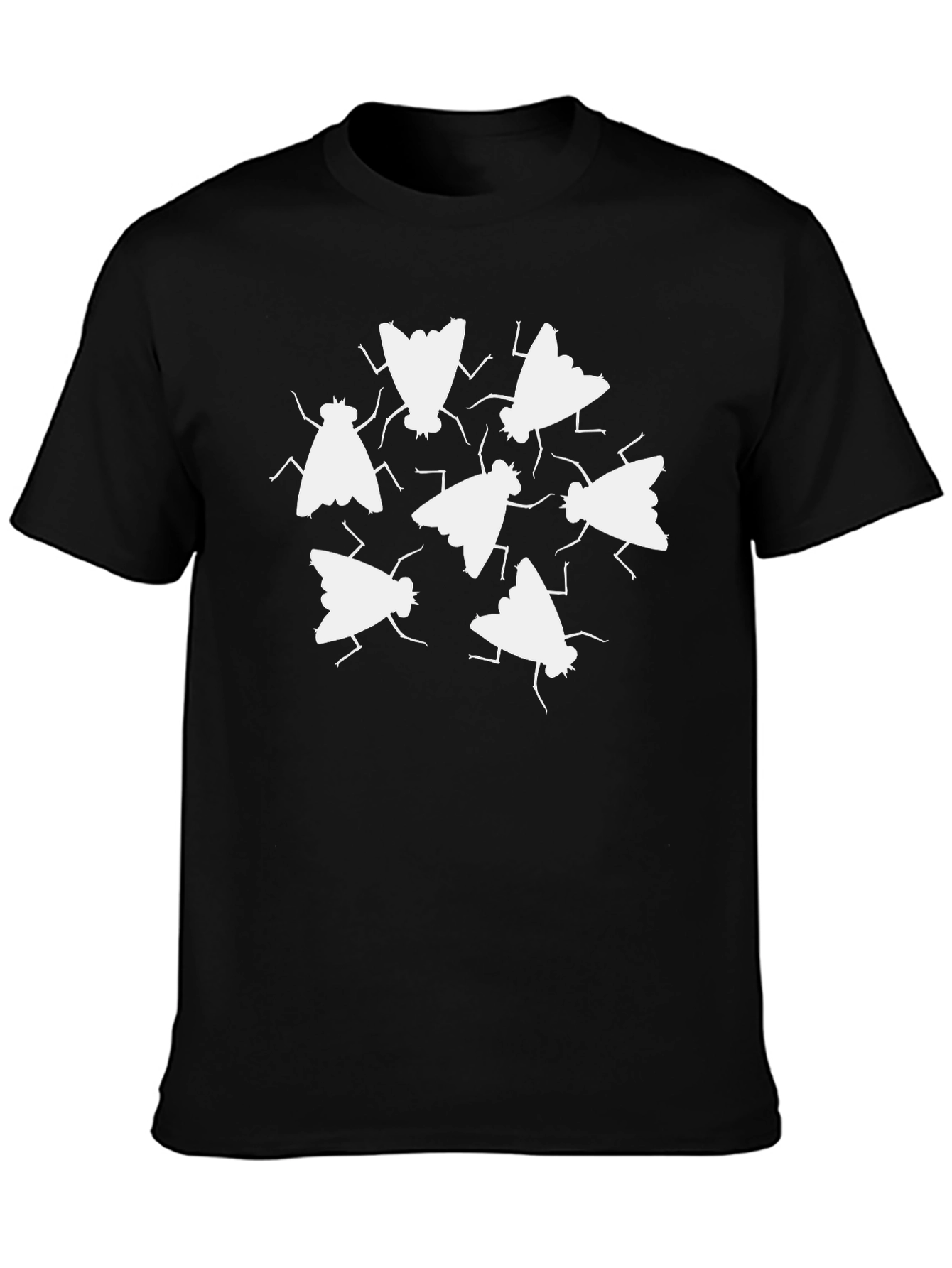 Fly Print Black T-Shirt