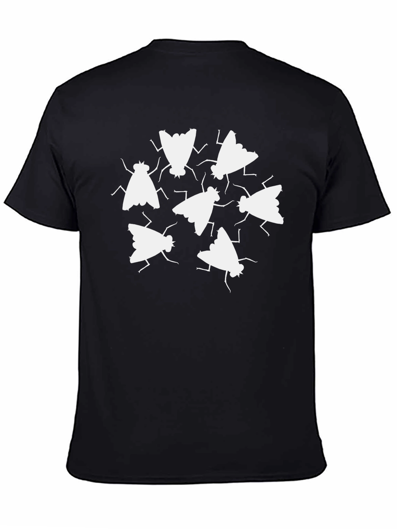 Fly Print Black T-Shirt