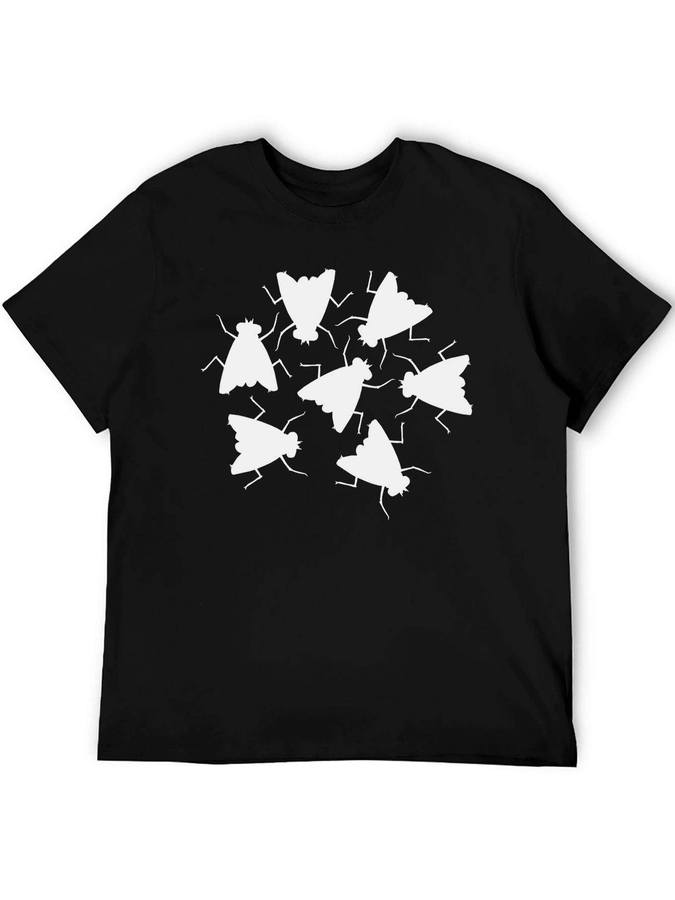 Fly Print Black T-Shirt