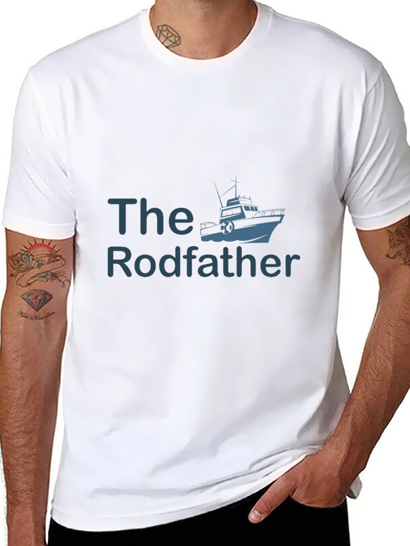 The Rodfather T-Shirt - Fishing Boat Graphic Tee