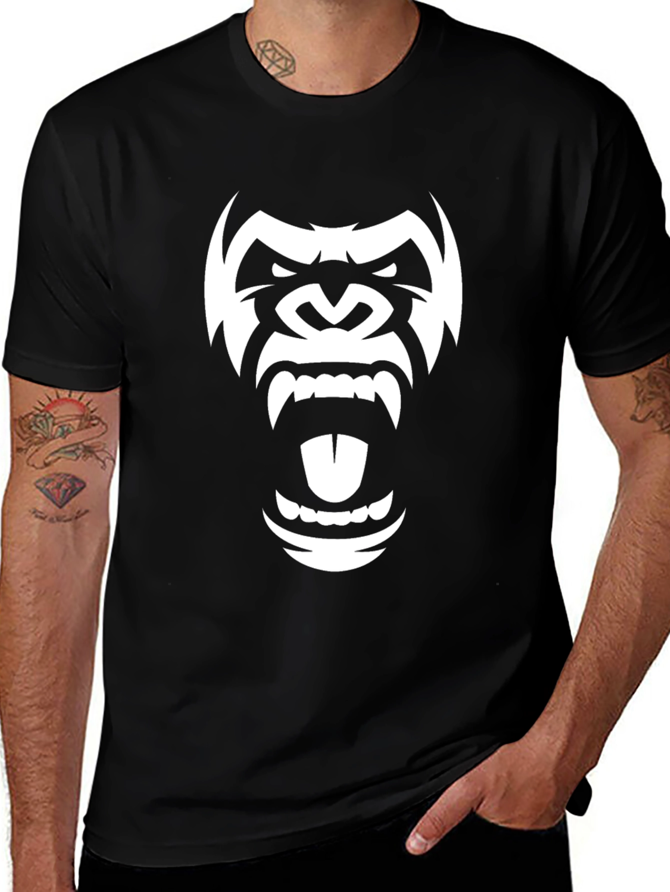 Black Gorilla Graphic T-Shirt