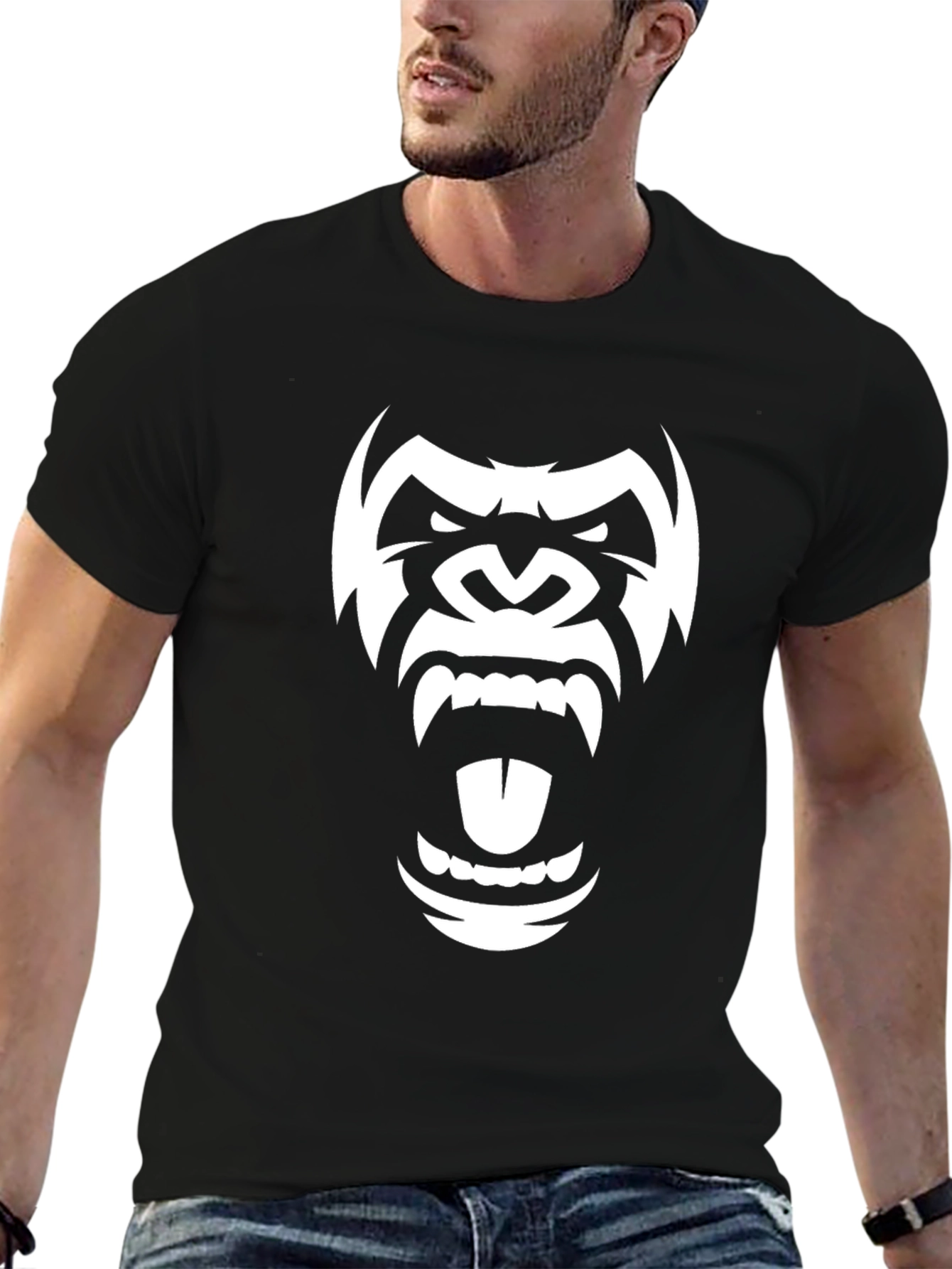 Black Gorilla Graphic T-Shirt