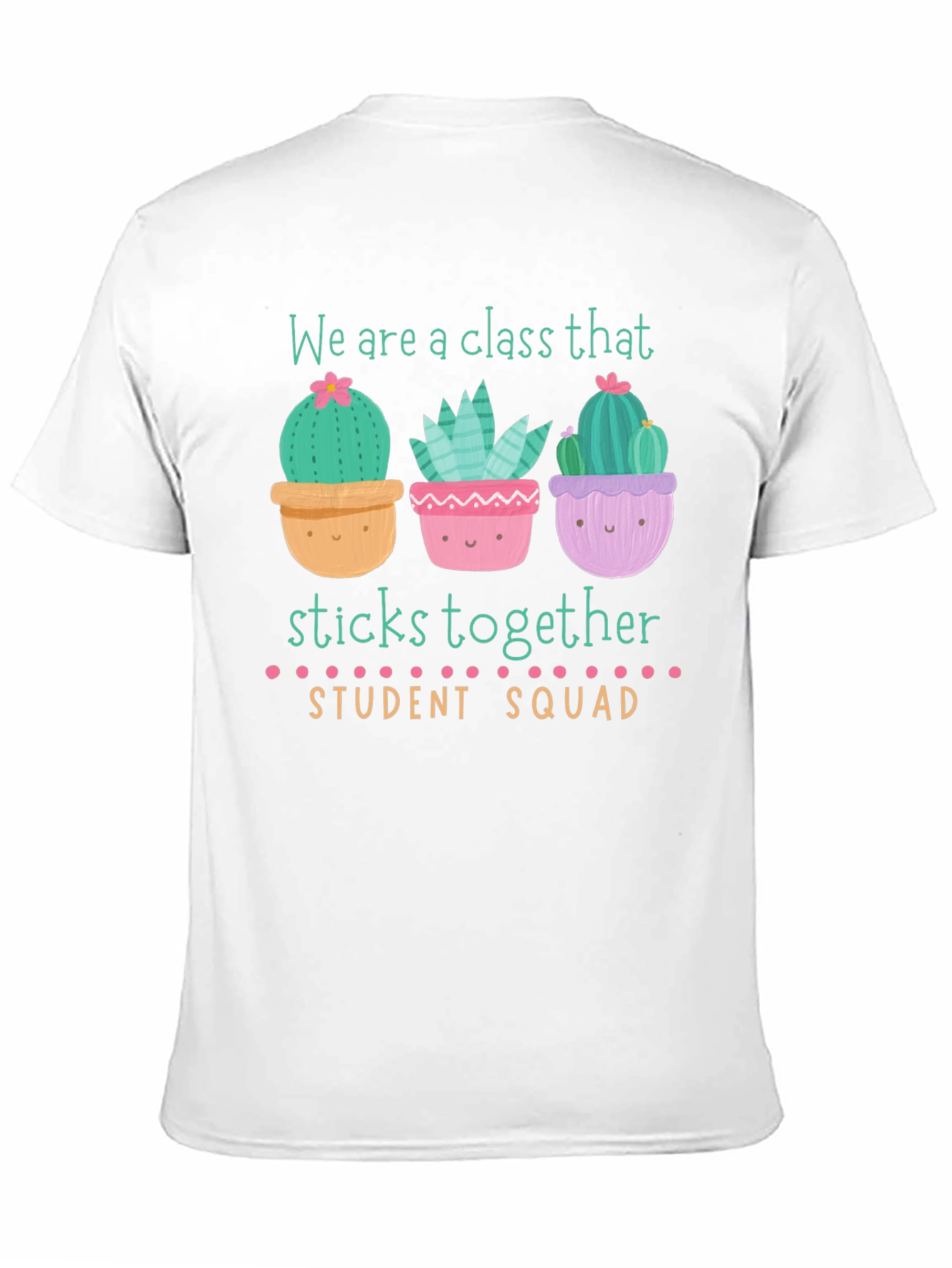 Cute Cactus Student Squad T-Shirt