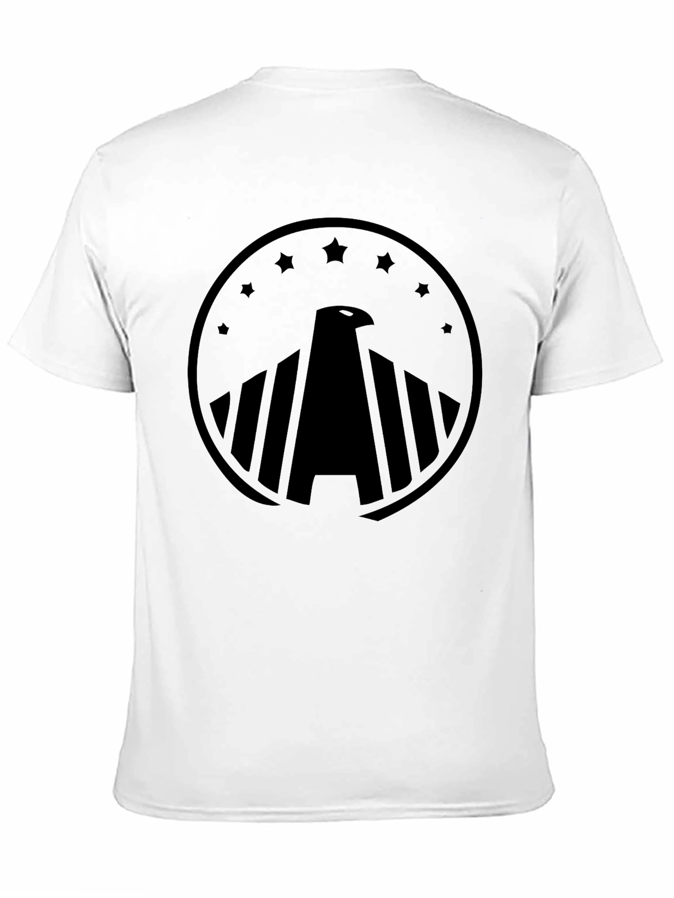 Eagle Crest Graphic Tee - Black Cotton Comfort