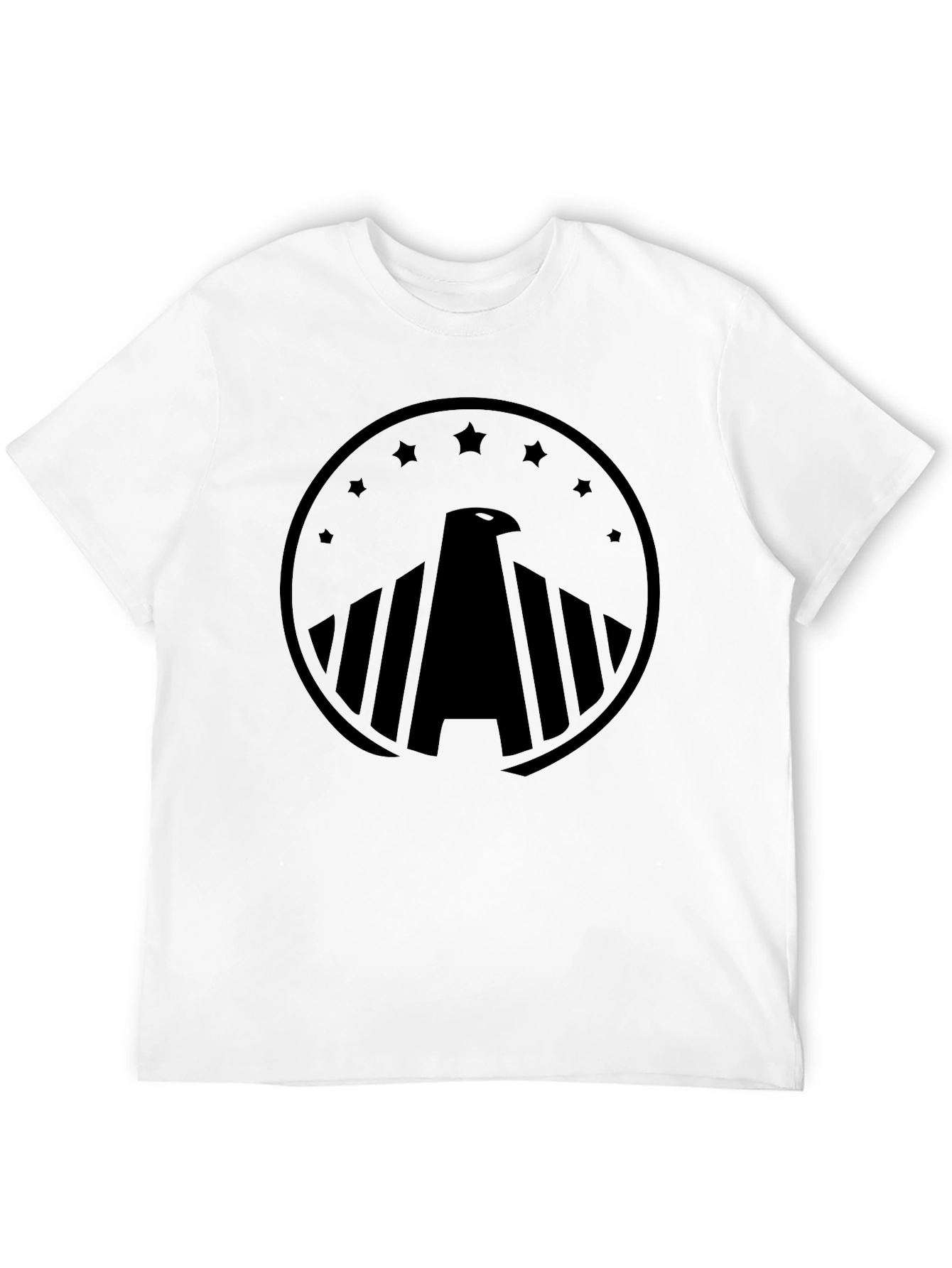 Eagle Crest Graphic Tee - Black Cotton Comfort