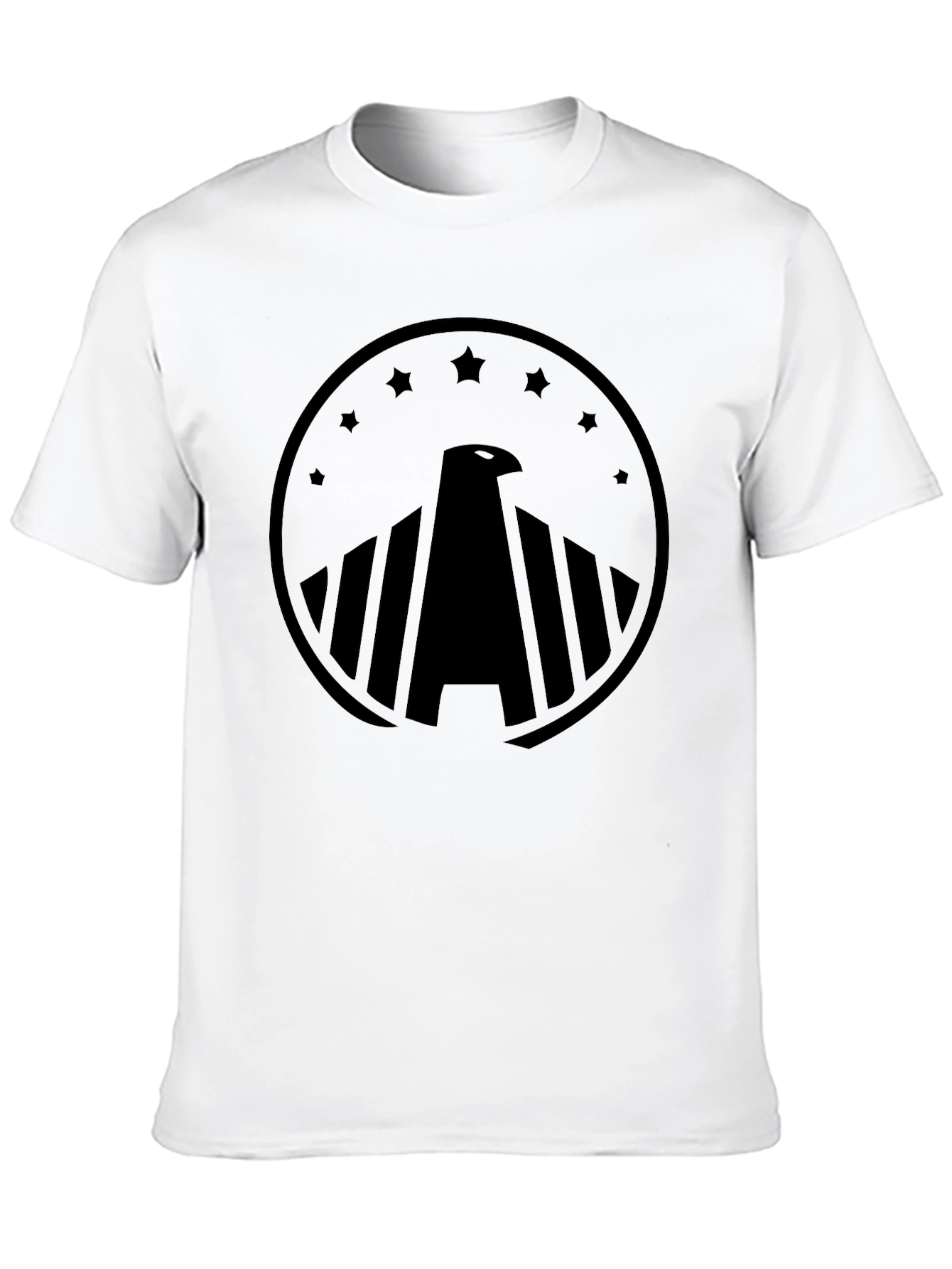 Eagle Crest Graphic Tee - Black Cotton Comfort