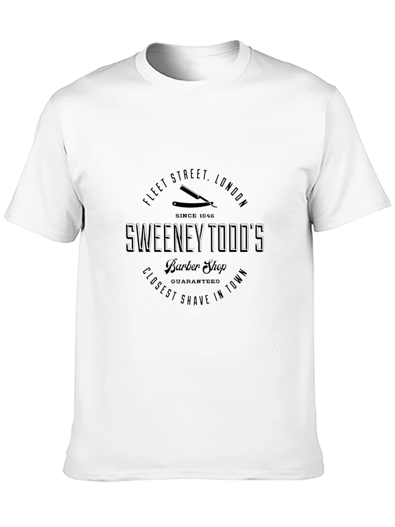 Sweeney Todds Barber Shop Black T-Shirt