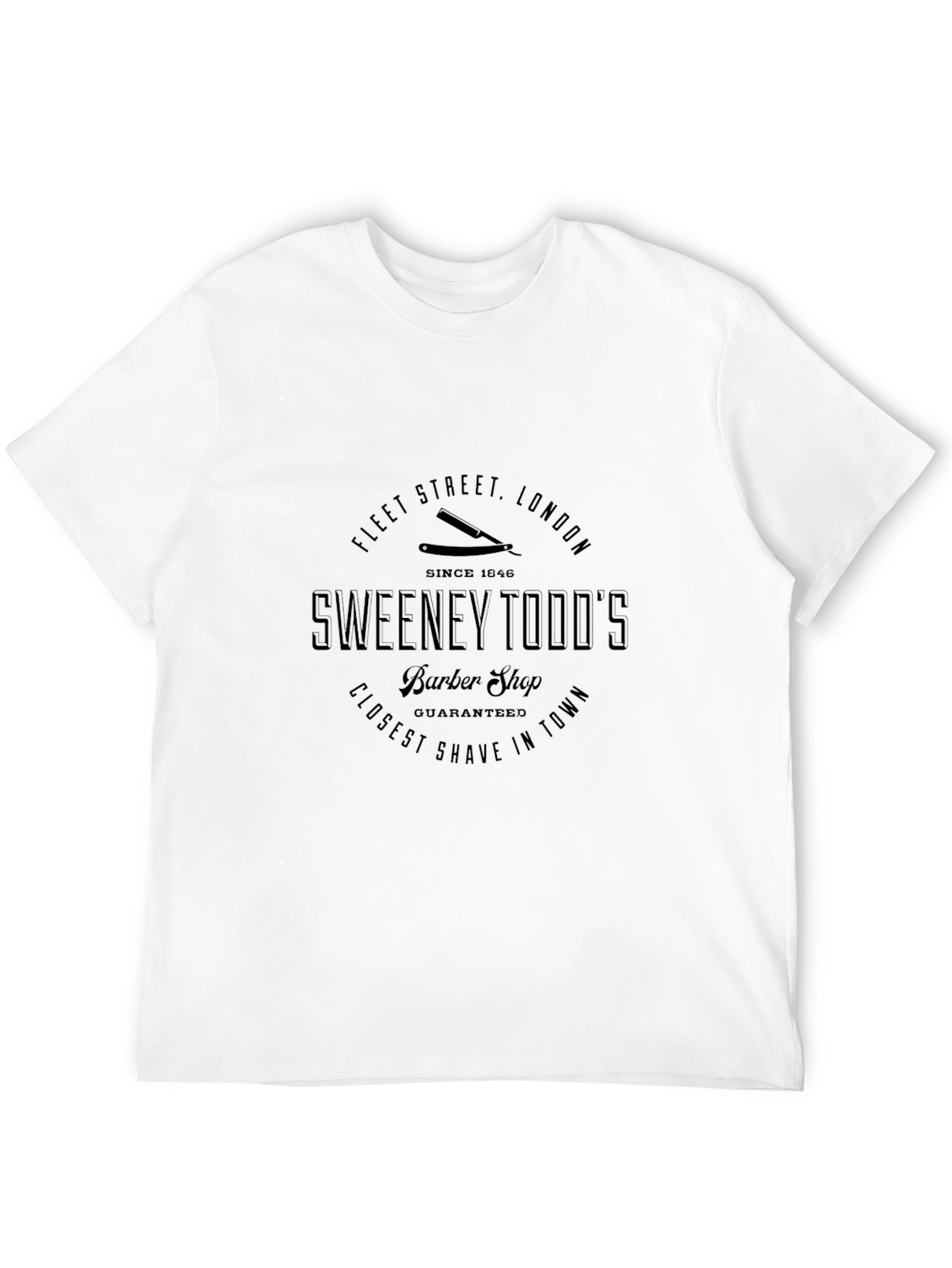 Sweeney Todds Barber Shop Black T-Shirt