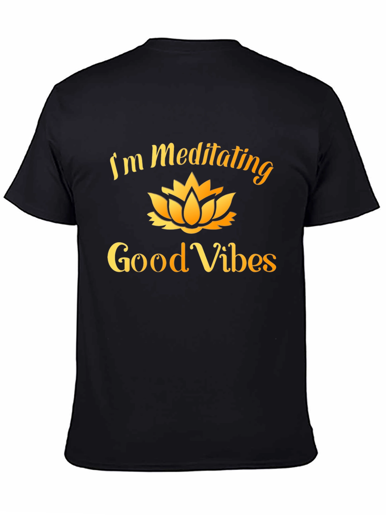 Meditating Good Vibes Graphic Tee
