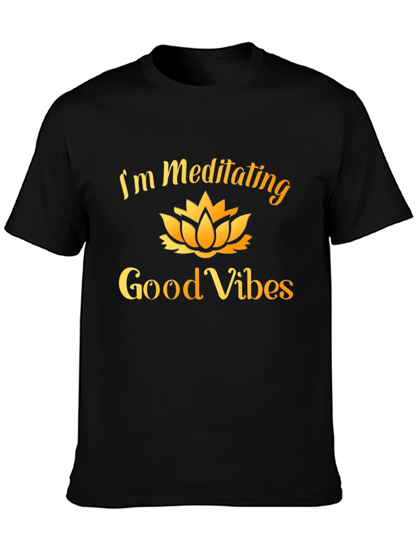 Meditating Good Vibes Graphic Tee