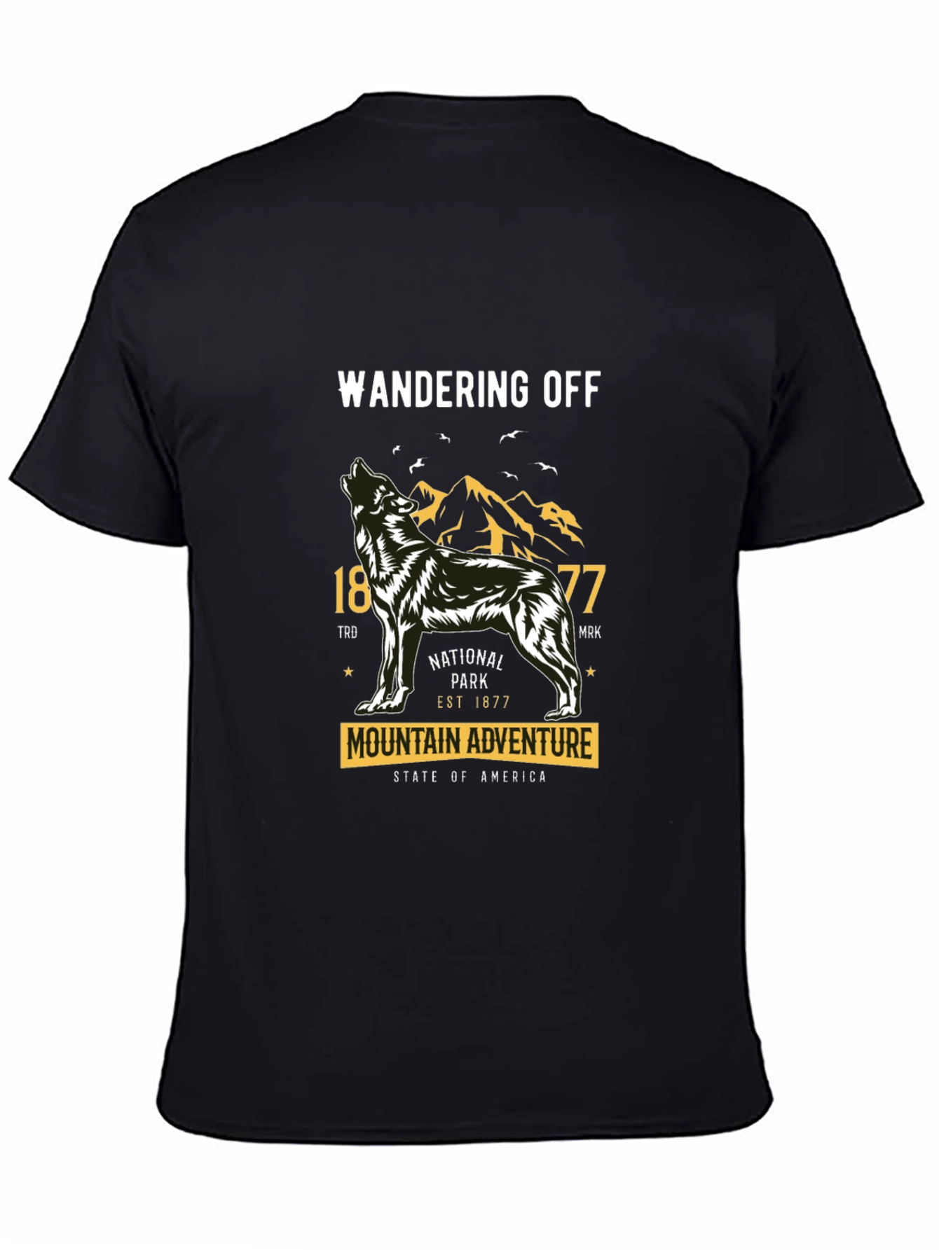 Wandering Off Mountain Adventure Graphic T-Shirt