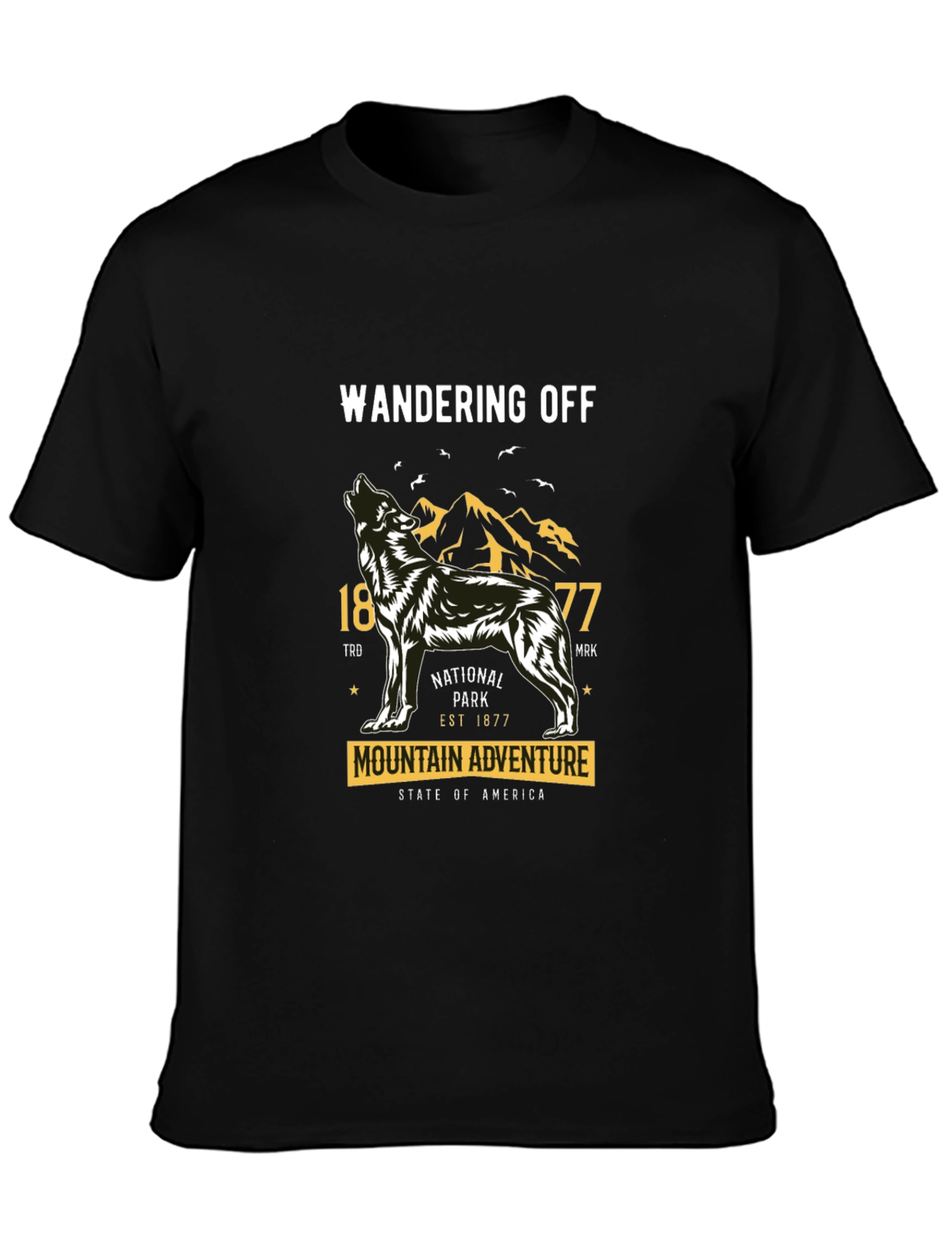 Wandering Off Mountain Adventure Graphic T-Shirt