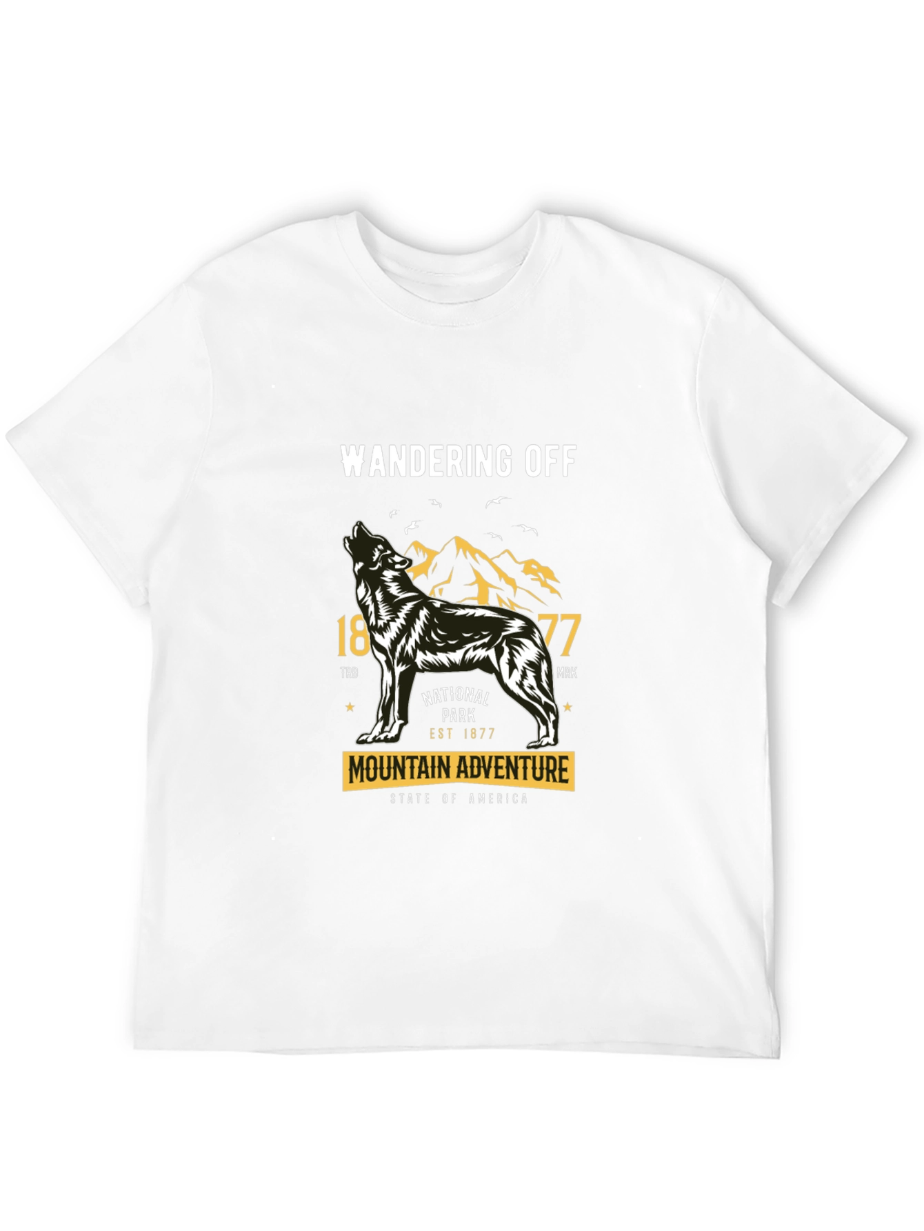 Wandering Off Mountain Adventure Graphic T-Shirt