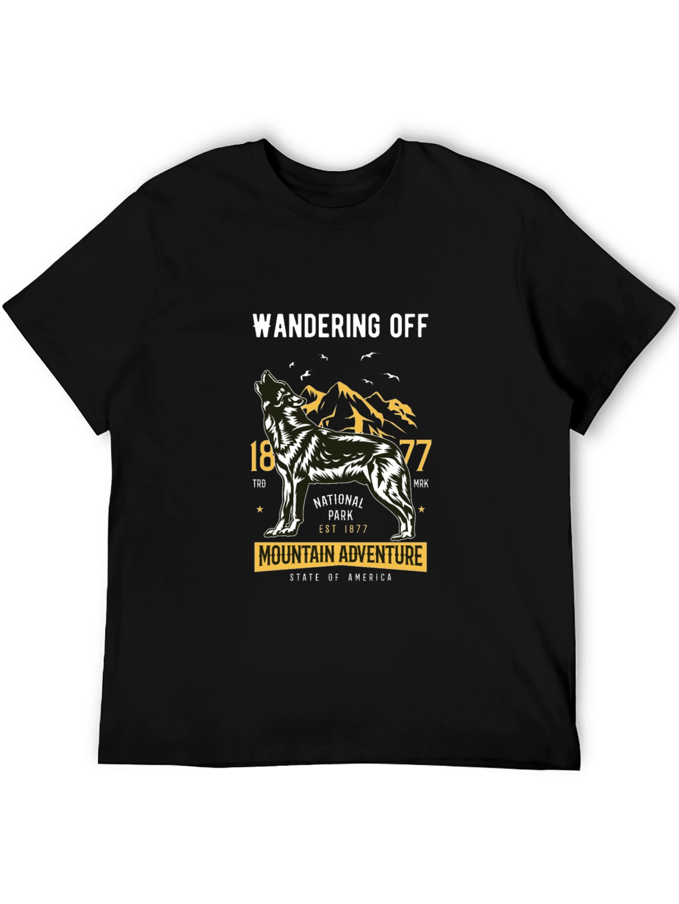 Wandering Off Mountain Adventure Graphic T-Shirt