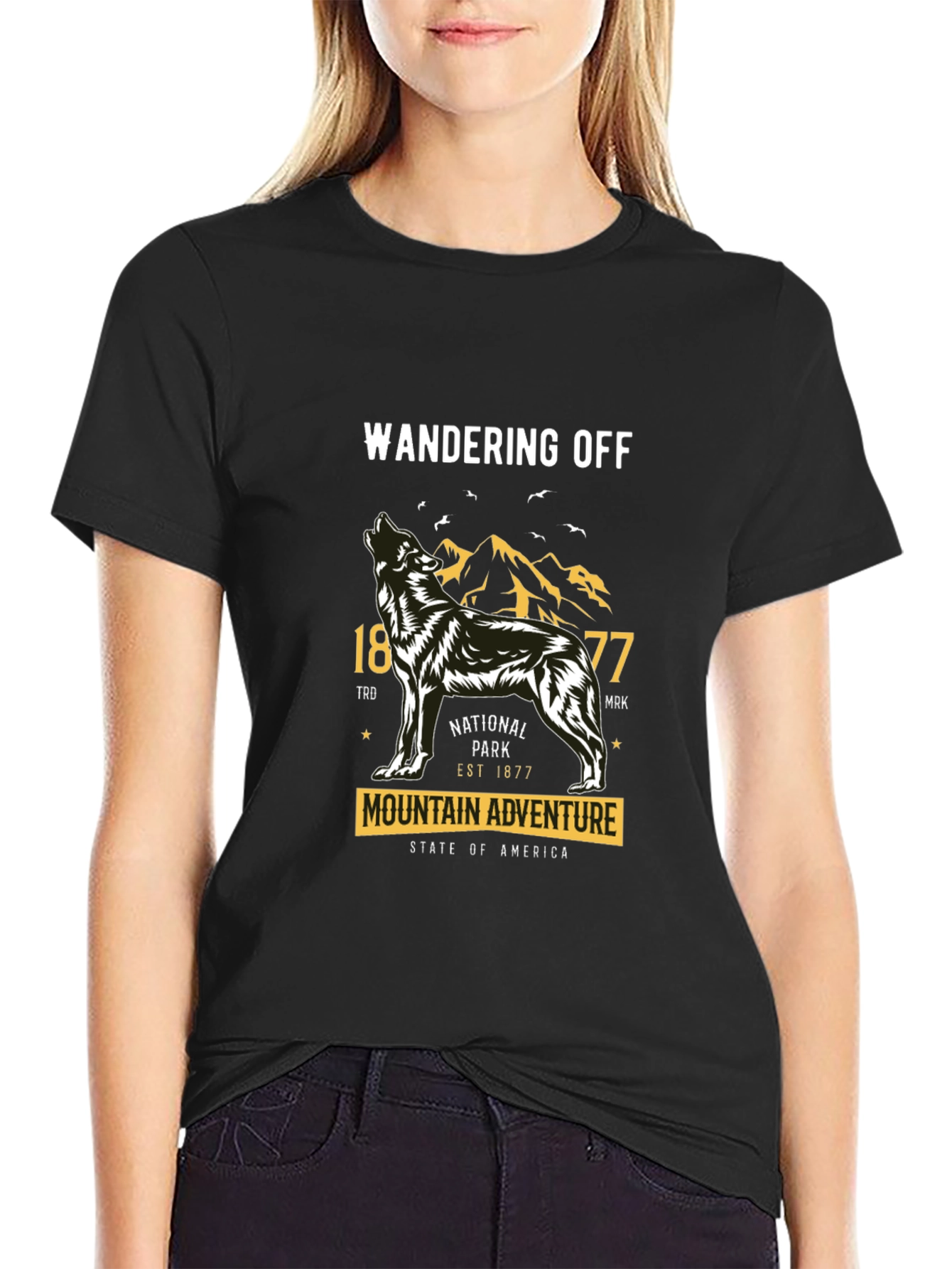 Wandering Off Mountain Adventure Graphic T-Shirt
