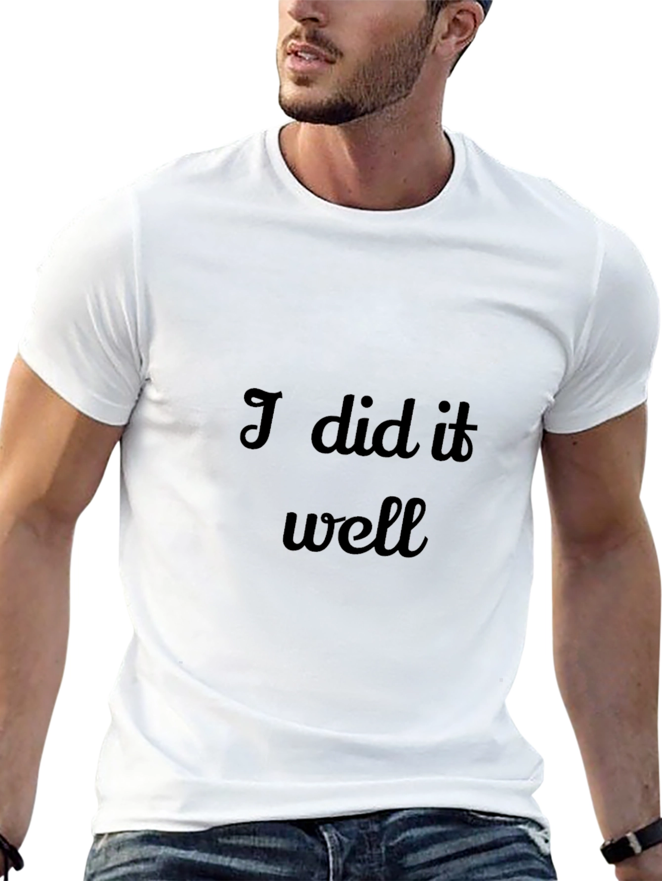 I Did It Well Black Graphic Tee