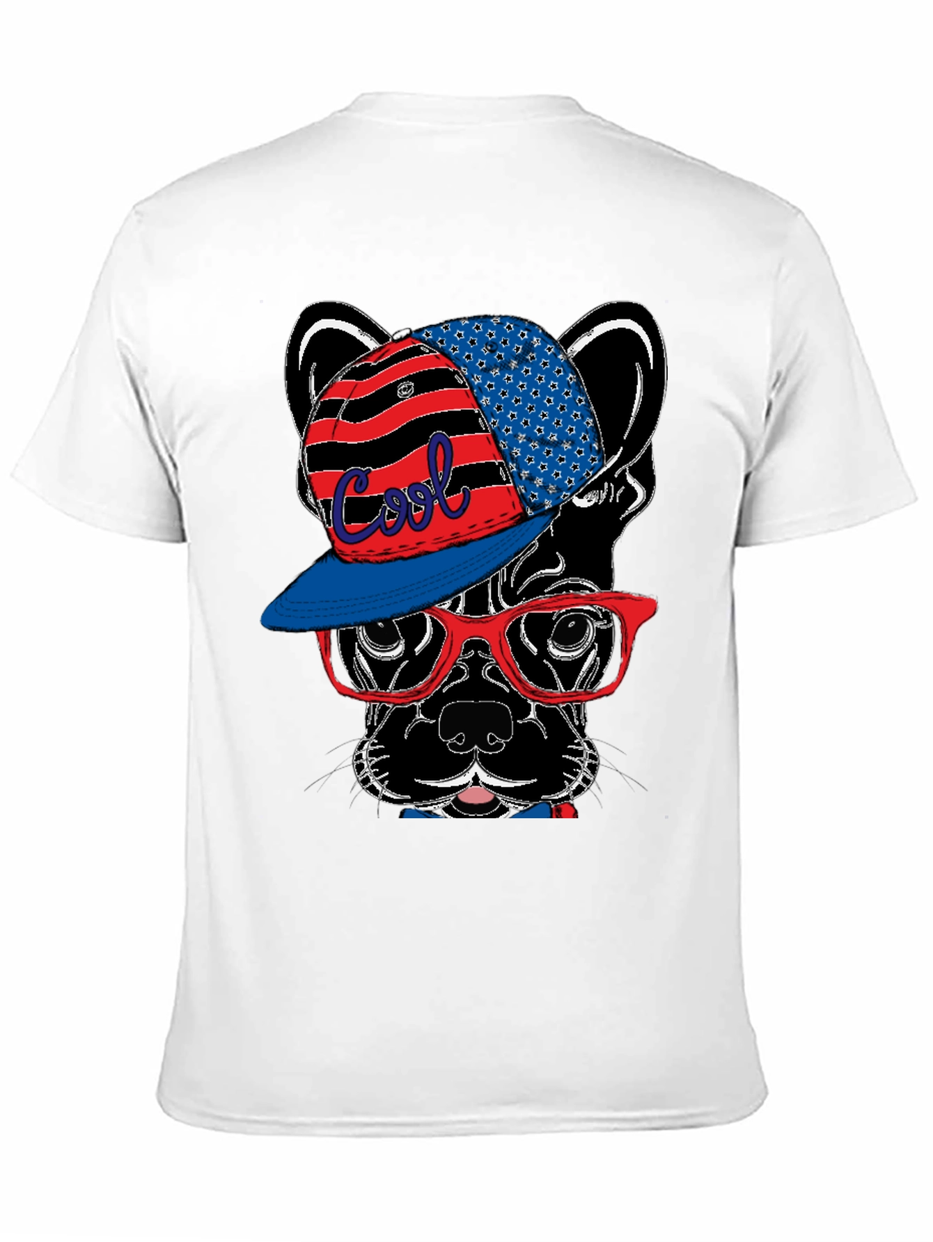 Cool Dog T-Shirt with Hat & Glasses