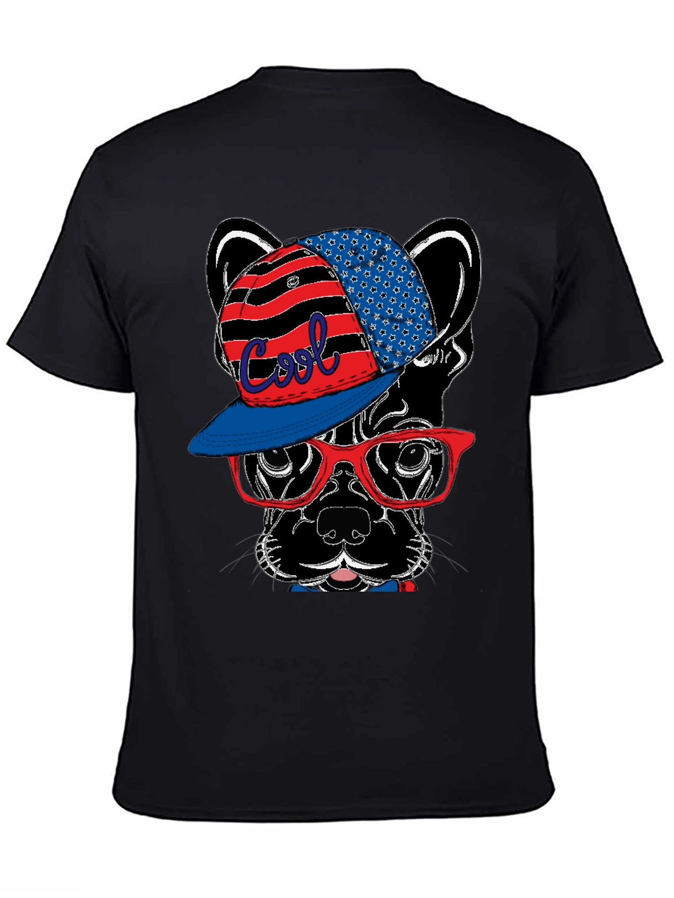 Cool Dog T-Shirt with Hat & Glasses