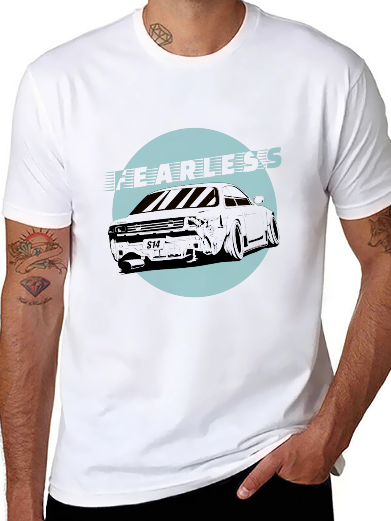 Fearless Car Graphic T-Shirt